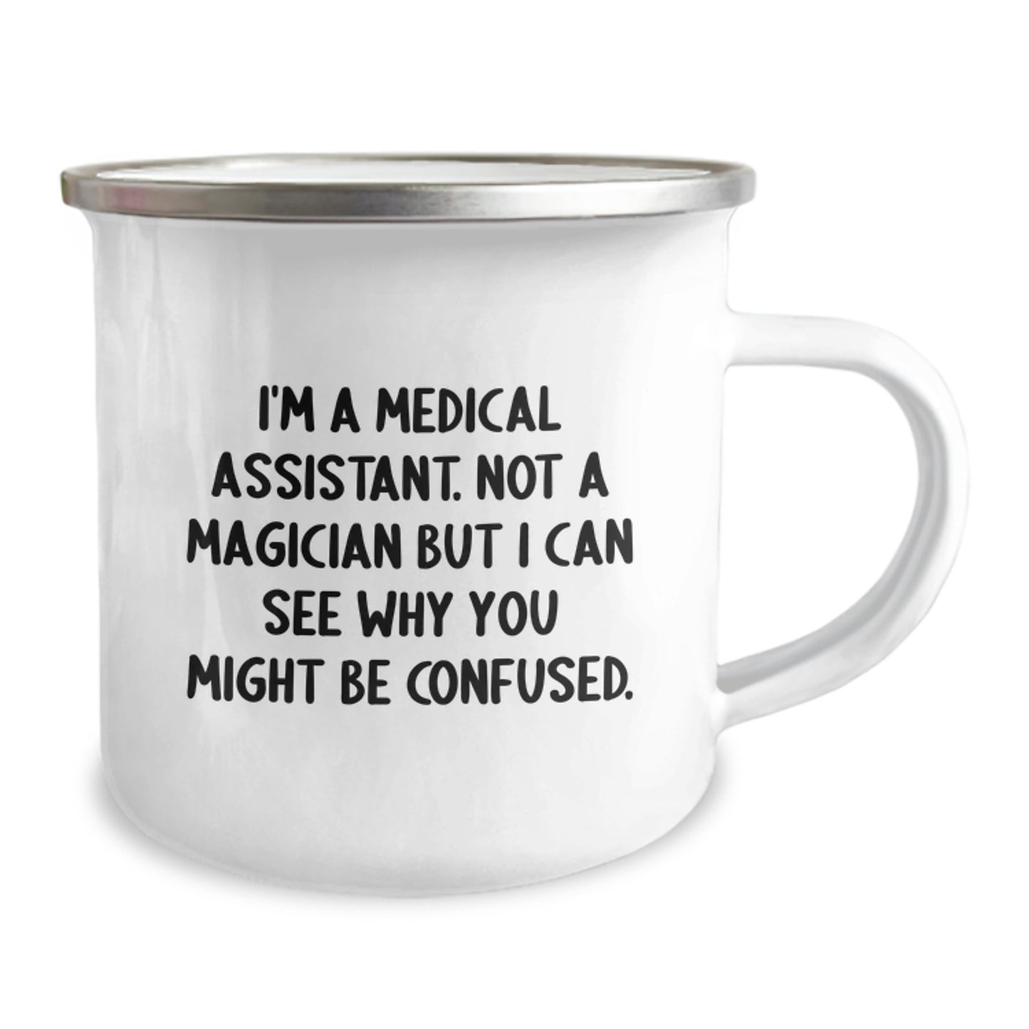 Funny Medical Assistant Gifts from Friends - Unique Graduation Unique Gifts for Medical Assistant Men and Women - Medical Assistant Camping Mug - Image 2