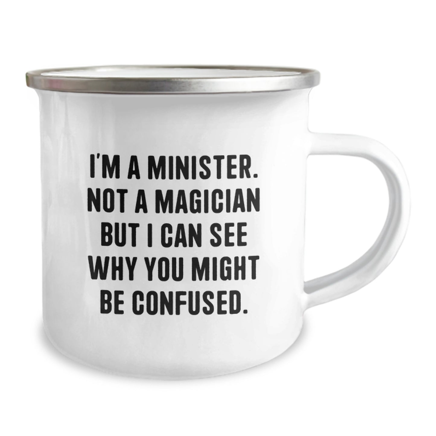 Funny Minister Gifts, Camping Mug for Men - Perfect Christmas Unique Gifts from Friends to Family - Image 2