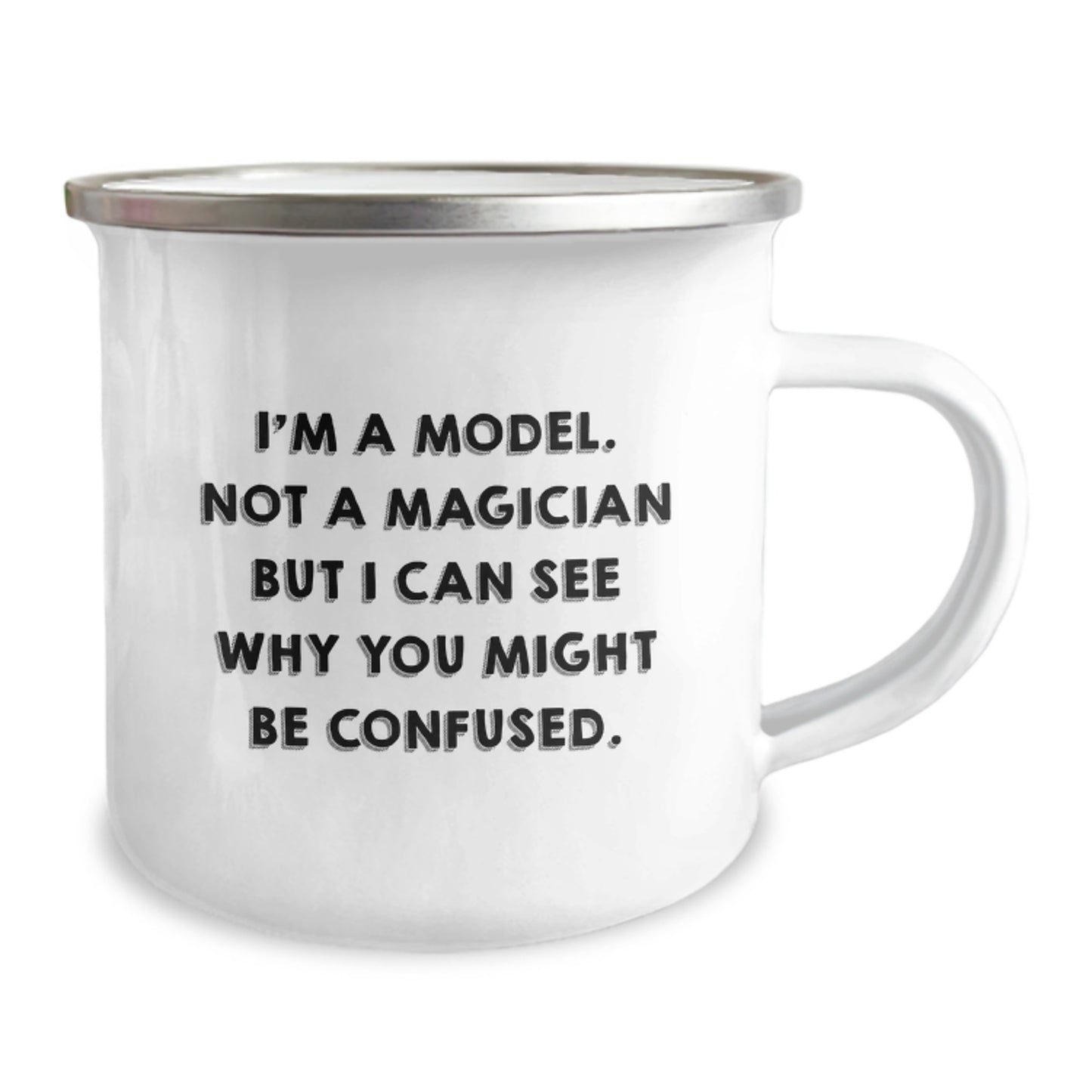 Funny Gifts from Loved Ones - I'm A Model Model Camping Mug for Christmas, Unique Model Gift for Men Women Friends Family - Image 2