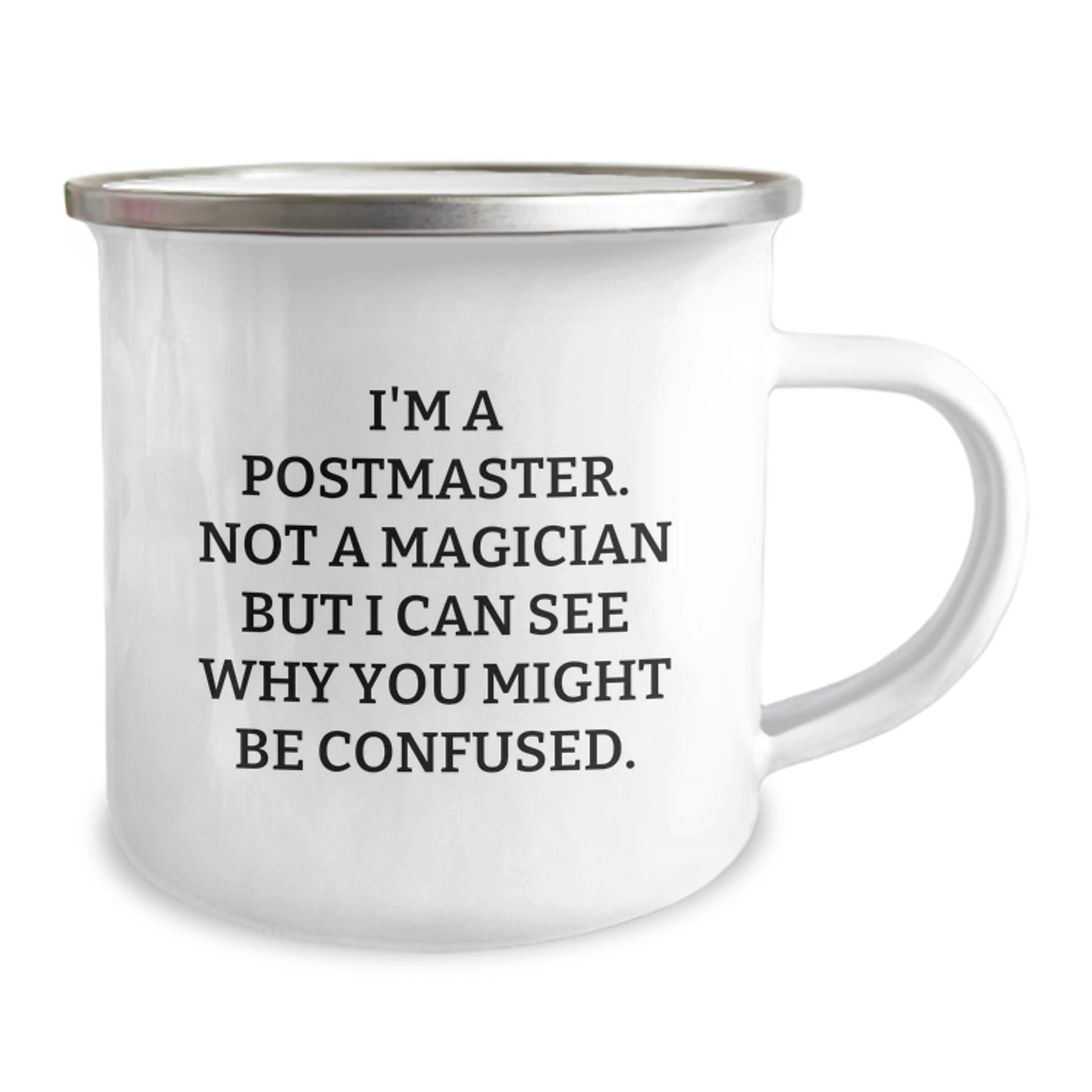 Funny Postmaster Gifts for Men, Unique Camping Mug for New Postmaster, Graduation Unique Gifts from Friends - Image 2