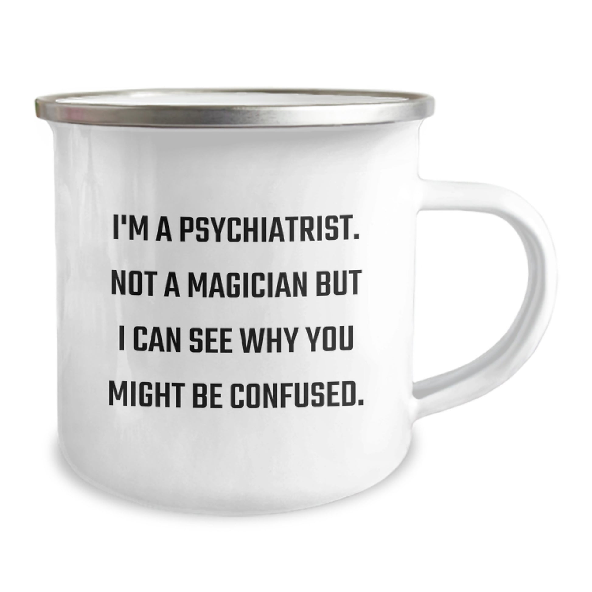 Gifts from Family for a Psychiatrist who loves Camping - Funny Psychiatrist Mug for Birthday - Image 2