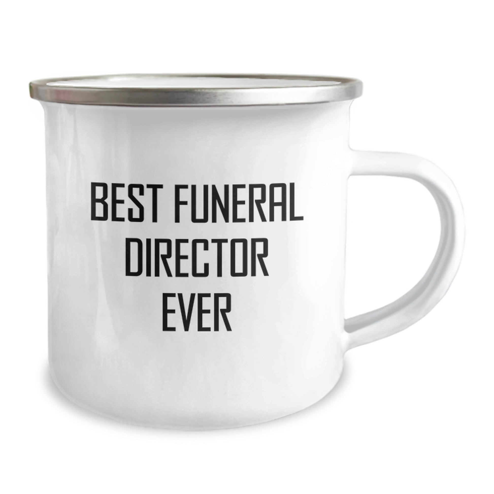 Funeral Director Gifts from Men Best 'Best Funeral Director Ever' Camping Mug for Graduation - Image 2