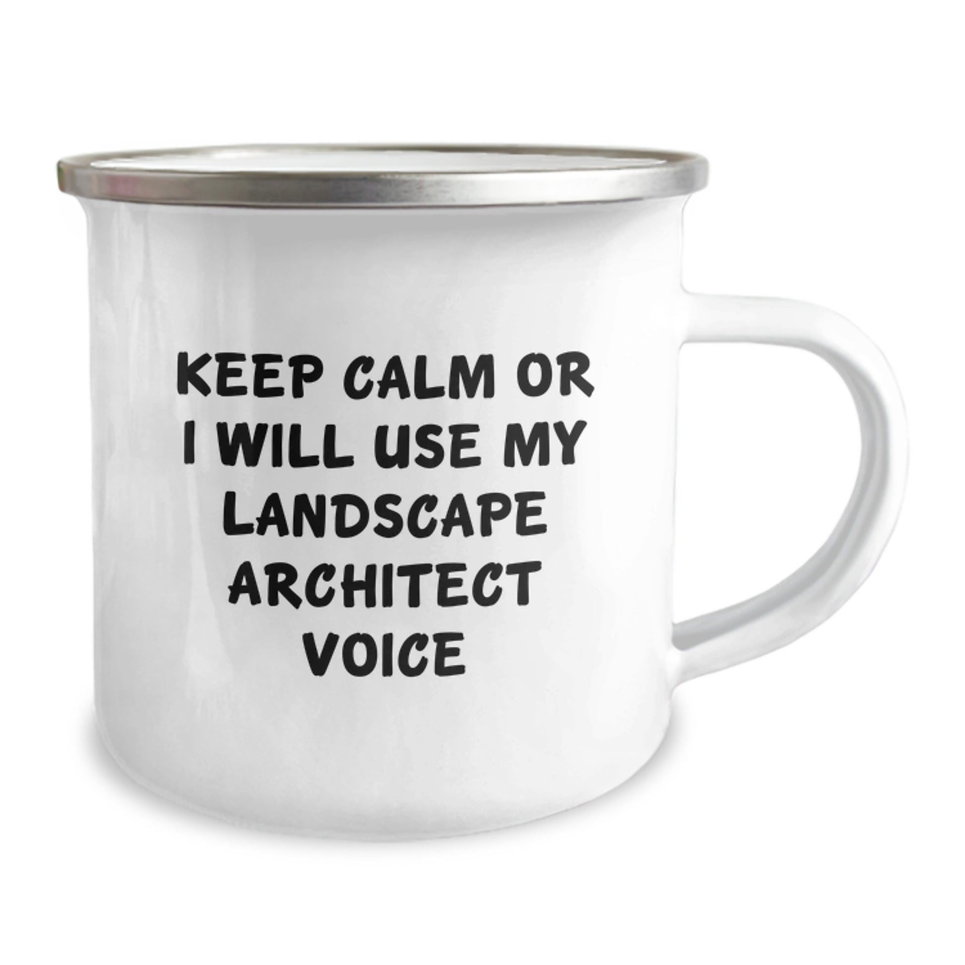 Landscape Architect Gifts, Funny Quote Camping Mug for Birthday, Gifts from Friends to Coworkers, 12 oz Capacity, Stainless Steel with Enamel Finish - Image 2