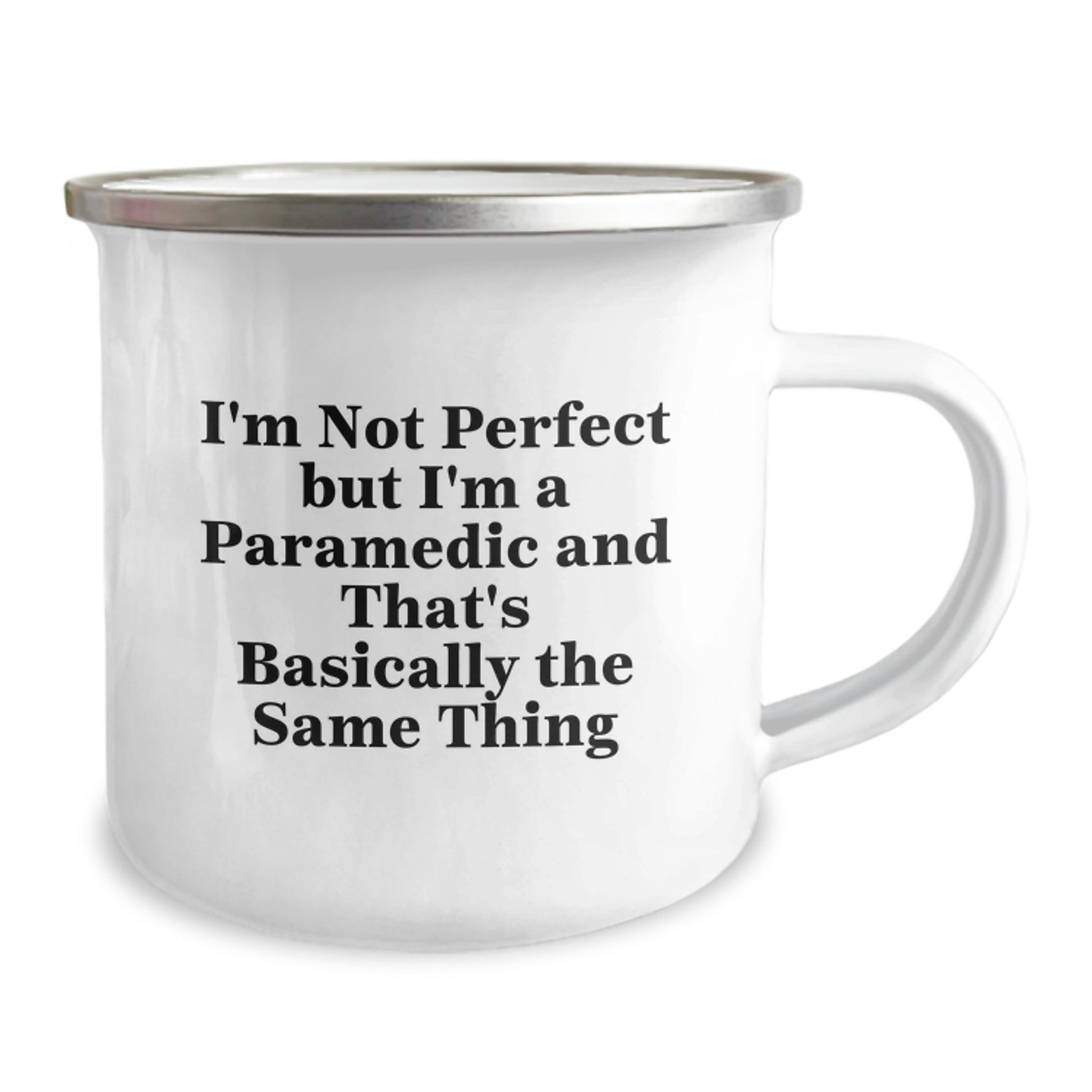 Funny Rescue Worker Gifts for Men, Unique Camping Mug Quote I'm Not Perfect But I'm A Rescue Worker Gifts from Family - Birthday Unique Gifts - Image 2