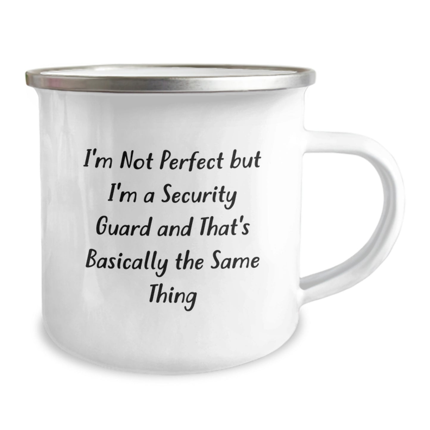 Security Guard Humor Camping Mugs Gifts from Friends and Family for Graduation, I'm Not Perfect But I'm A Security Guard And That's Basically The Same Thing, Funny Unique Gifts for Men and Women - Image 2