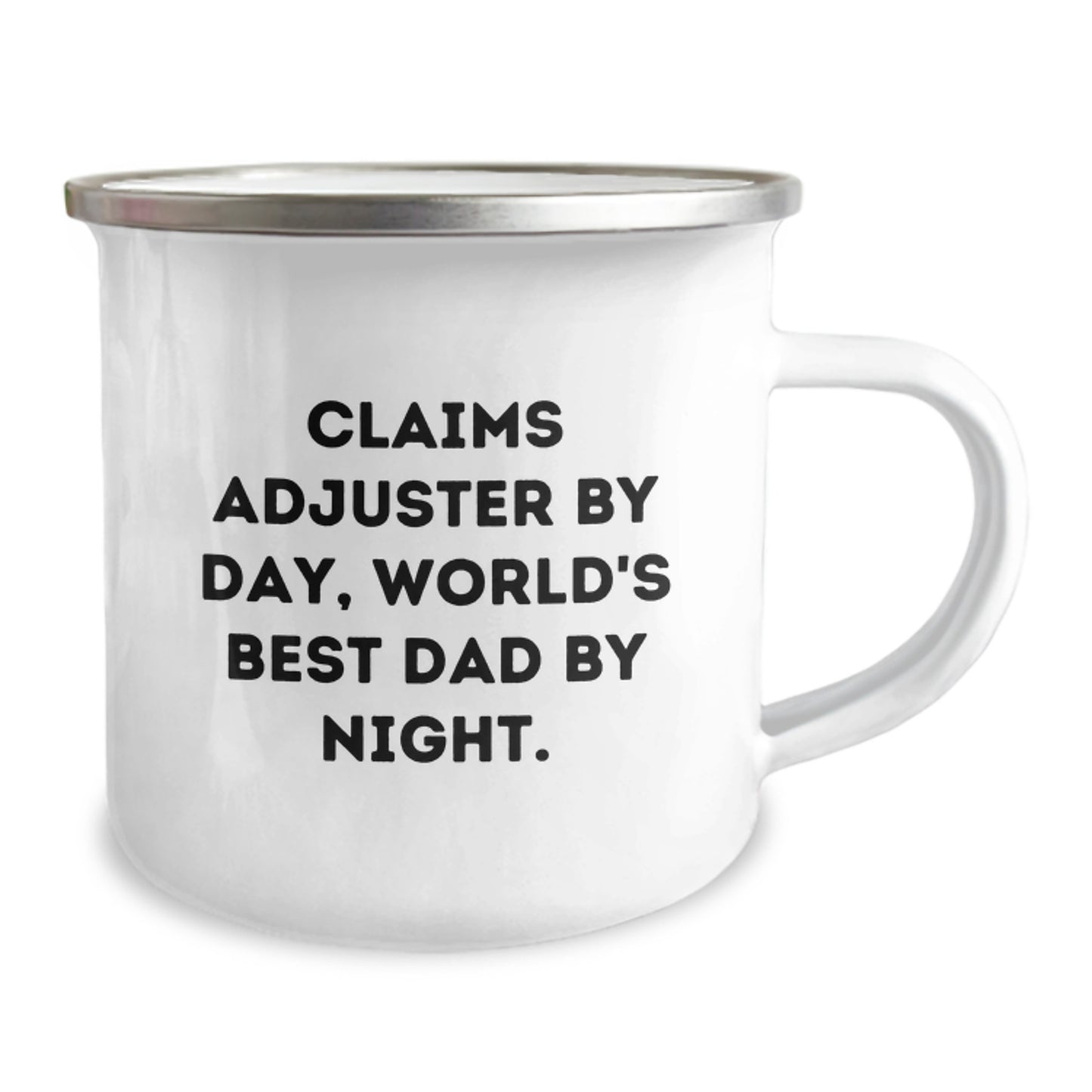 Funny Claims Adjuster Gifts for Men - Camping Mug - Claims Adjuster By Day, World's Best Dad By Night. - Image 2