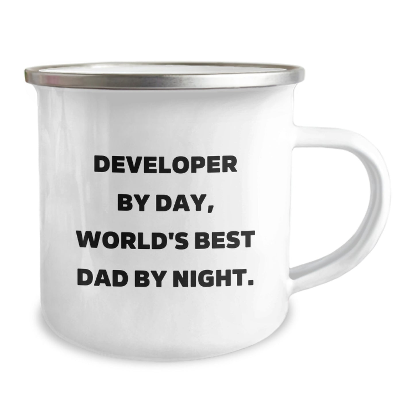 Funny Developer Gifts from Men Christmas Unique Gifts for Developer Dad Camping Mug - Image 2