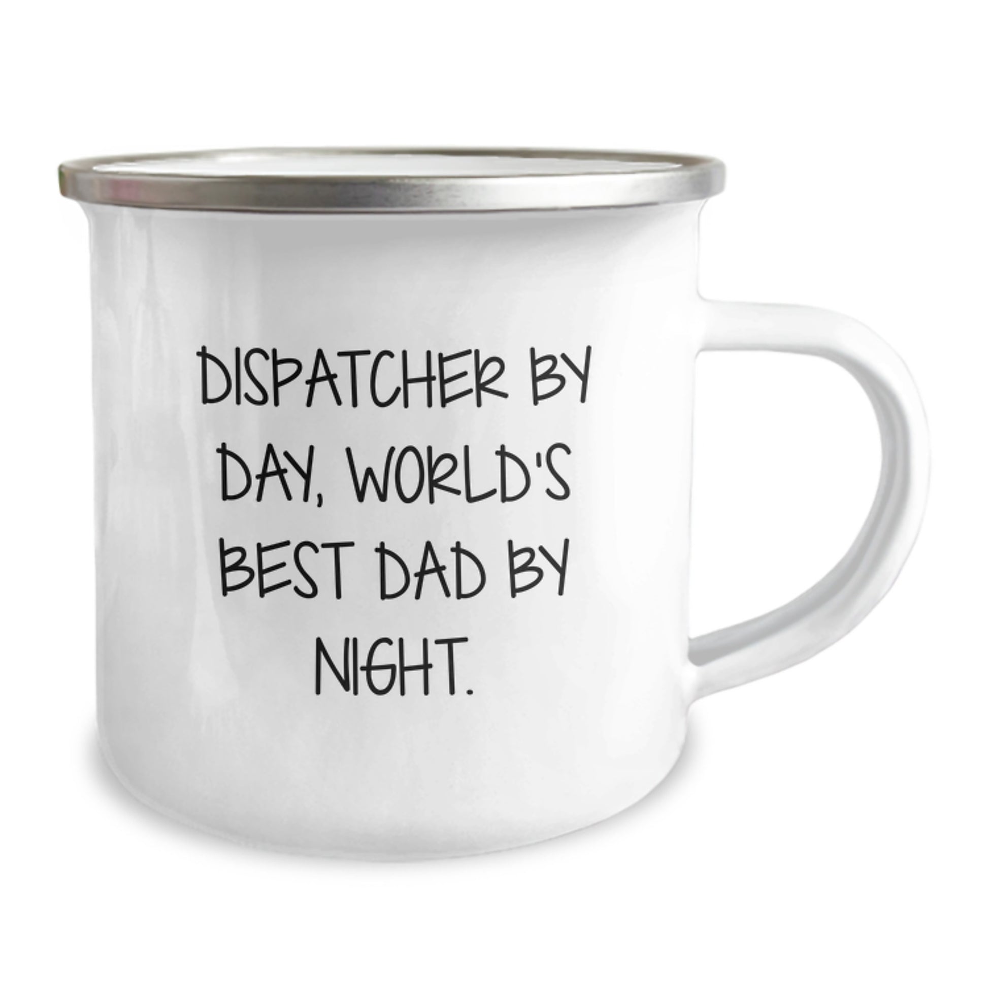 Funny Dispatcher Gifts for Him - Unique Camping Mug for Dispatchers, World's Best Dad By Night, Perfect Christmas Unique Gifts from Men - Image 2