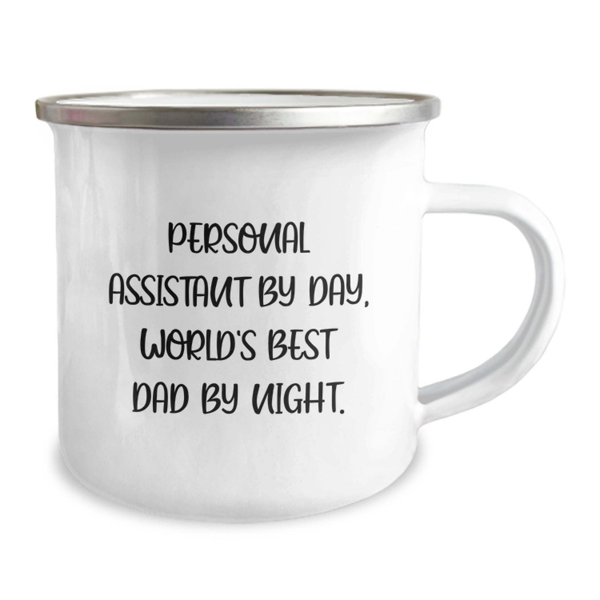 Funny Personal Assistant Gifts from Dad for Birthday - Camping Mug - Personal Assistant By Day World's Best Dad - Image 2