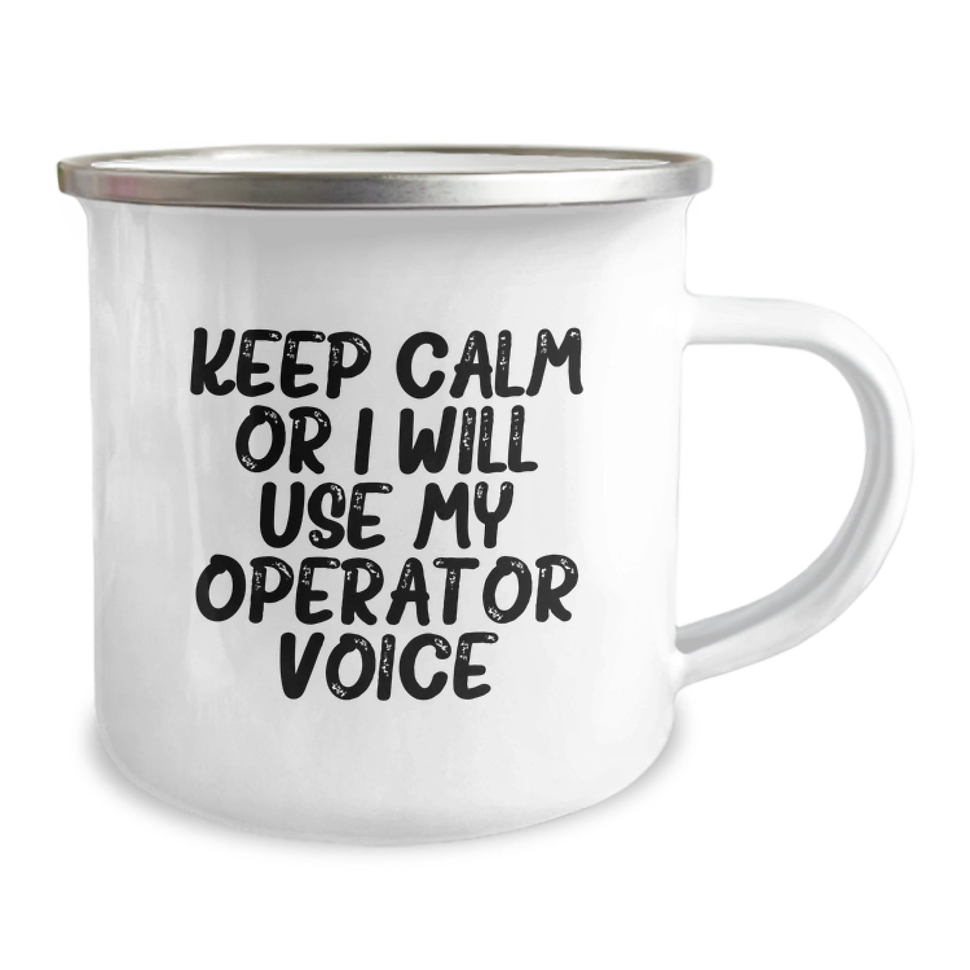 Funny Operator Gifts for Him, Birthday Unique Operator Mug, Camping Operator Mug with Keep Calm Or I Will Use My Operator Voice - Image 2