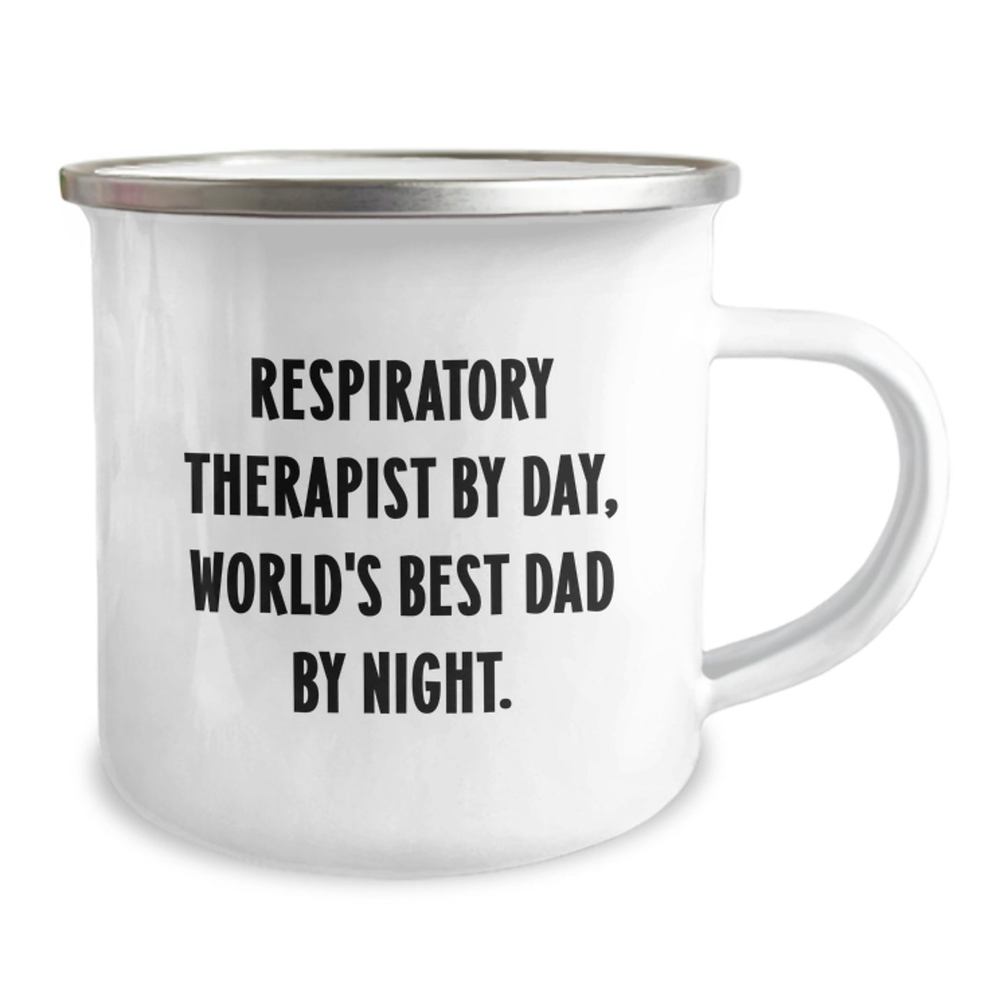 Funny Respiratory Therapist Gifts for Men, Christmas Unique Mugs for Camping Lovers by Day, World's Best Dad by Night - Image 2