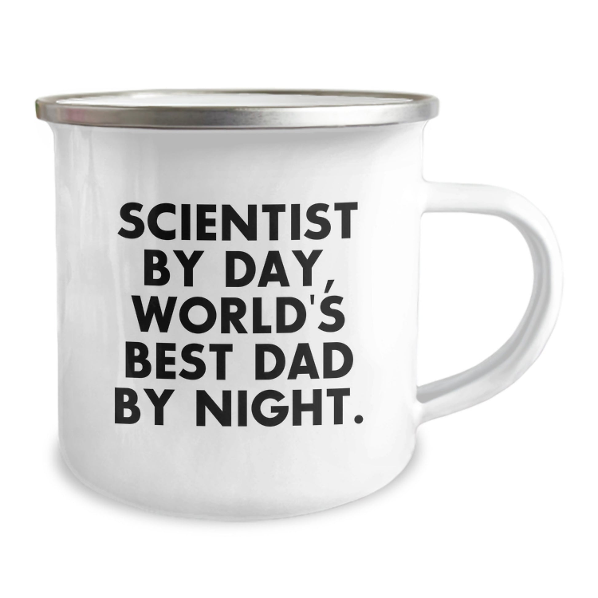 Funny Scientist Gifts for Men - Camping Mug for Dad by Day, World's Best Dad by Night, Christmas Unique Gifts from Family - Image 2