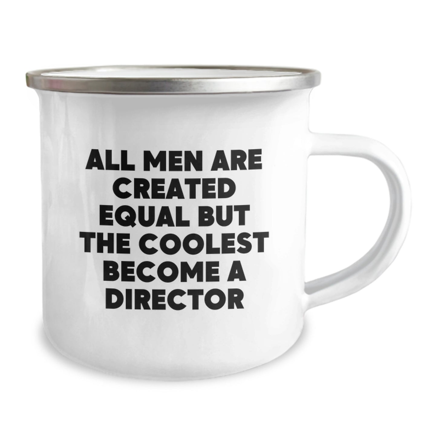 Funny Director Gifts from Friends, Unique Christmas Unique Gifts for Director, Camping Mug with 'All Men Are Created Equal But The Coolest Become A Director' Quote - Image 2