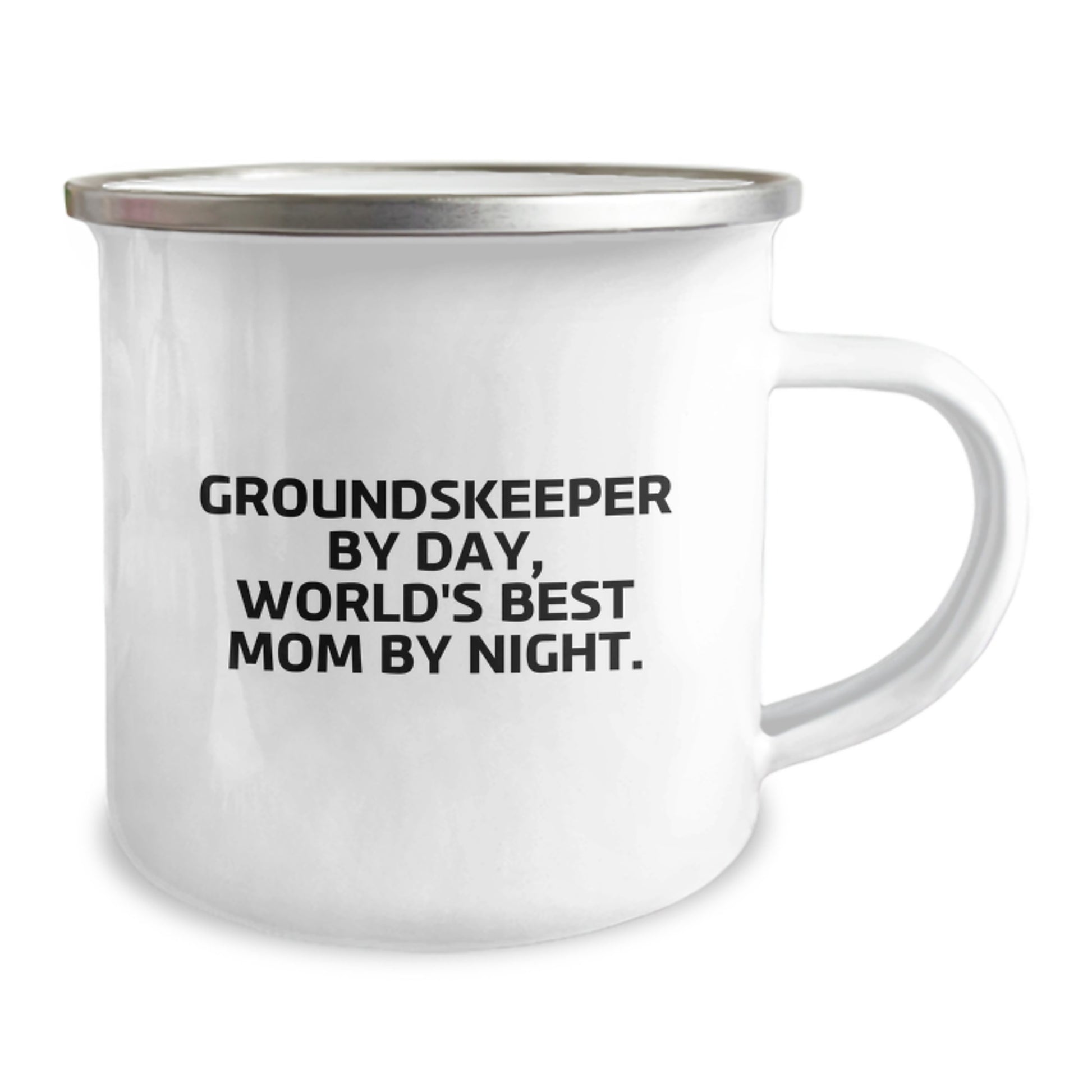 Funny groundskeeper Gifts from Friends for groundskeeper - Camping Mug - A Perfect groundskeeper By Day, World's Best Mom By Night. Christmas Unique Gift - Image 2