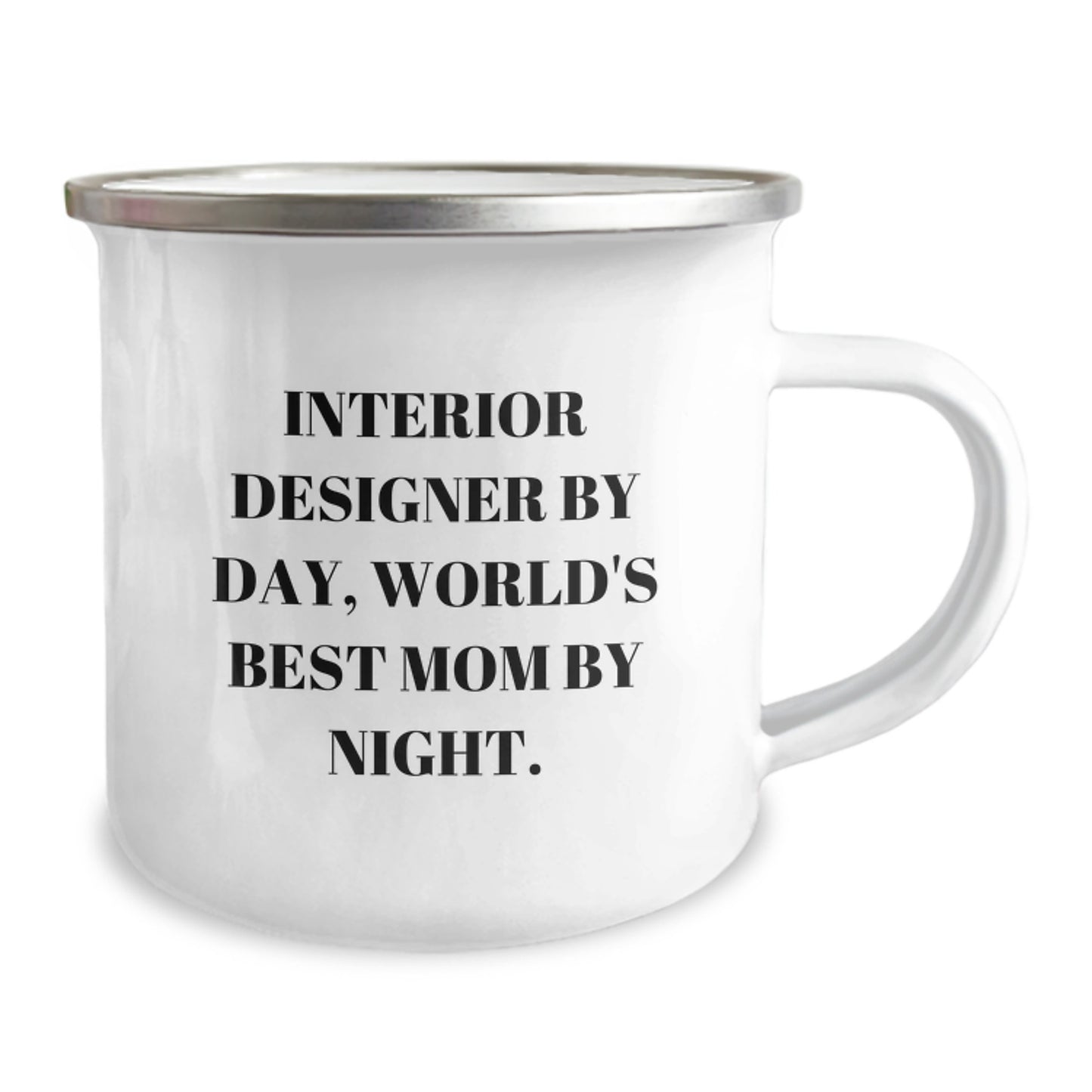 Gifts from Mom for Interior Designer by Day, Funny Camping Mug for World's Best Mom by Night, Graduation Unique Gifts - Image 2