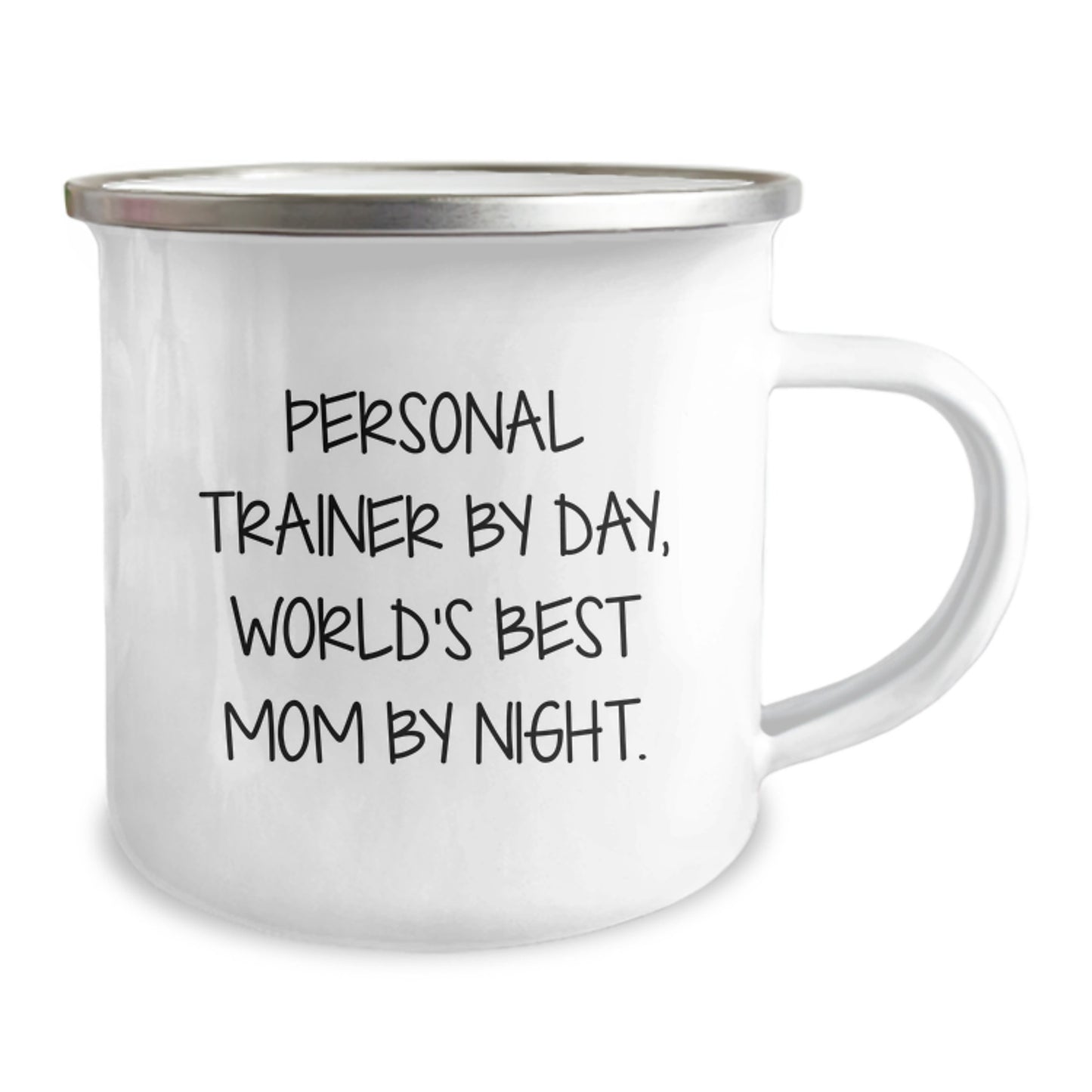 Funny Personal Trainer Gifts for Birthday, World's Best Mom Mug from Friends, Camping Mug for Personal Trainer Enthusiasts, 12 oz Stainless Steel - Image 2