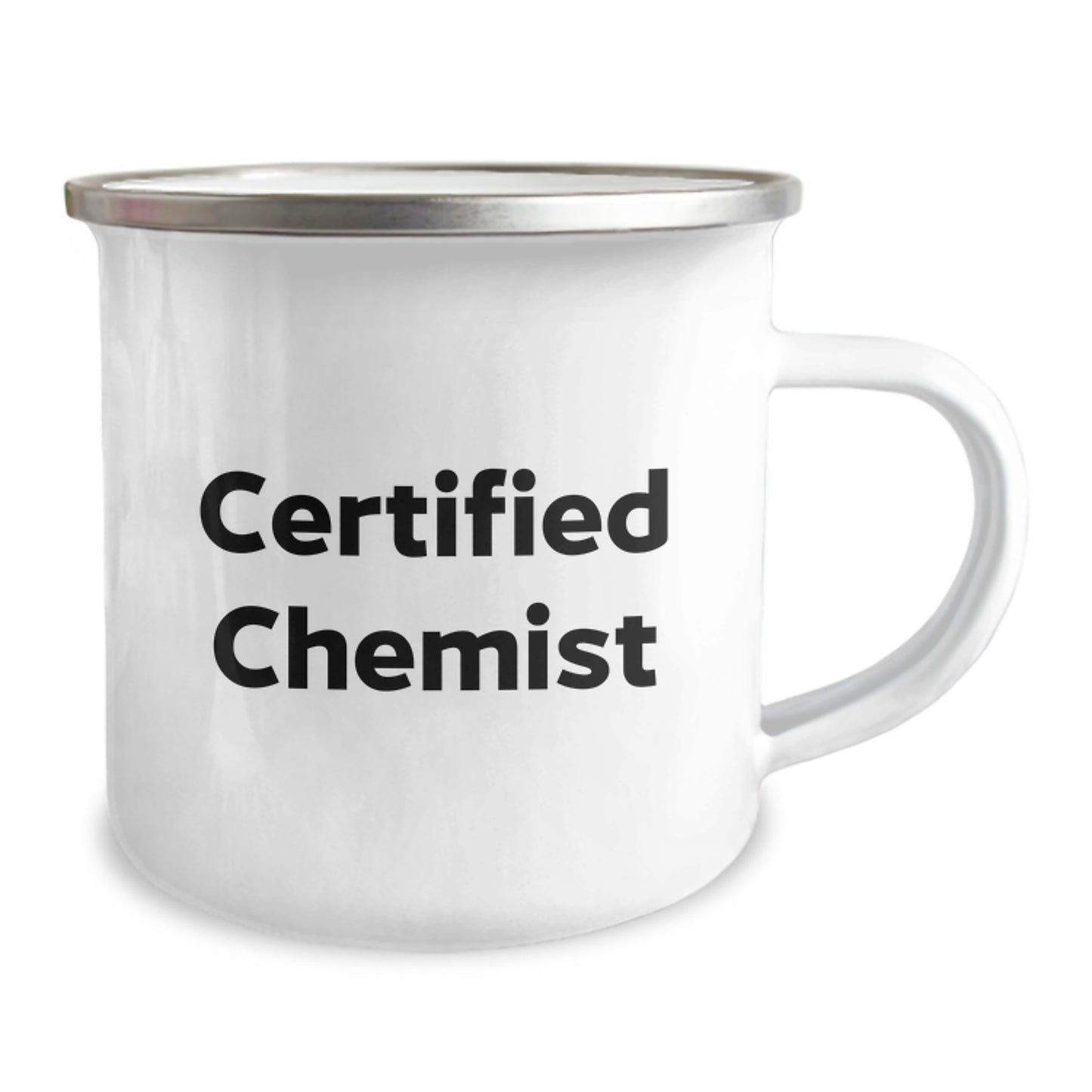 Unique Gifts from Friends to Chemist Men - Valentine's Funny Mugs for Camping Enthusiasts, Certified Chemist Quote, 12 oz Stainless Steel - Image 2