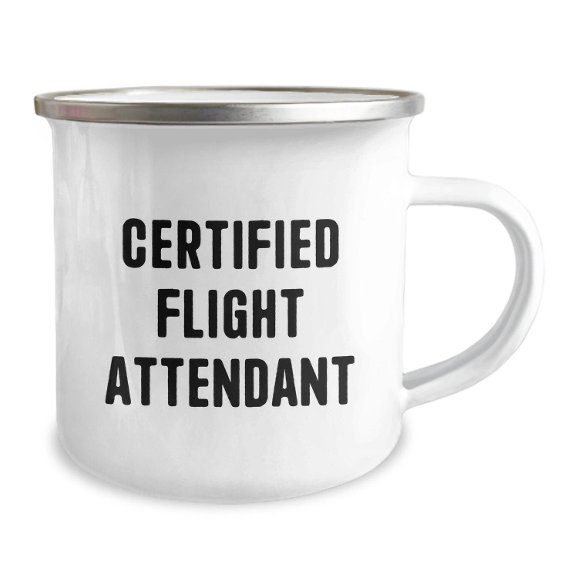 Funny Flight Attendant Gifts for Friends, Certified 'World's Okayest Flight Attendant' Camping Mug, Christmas Unique Gifts from Men to Family - Image 2