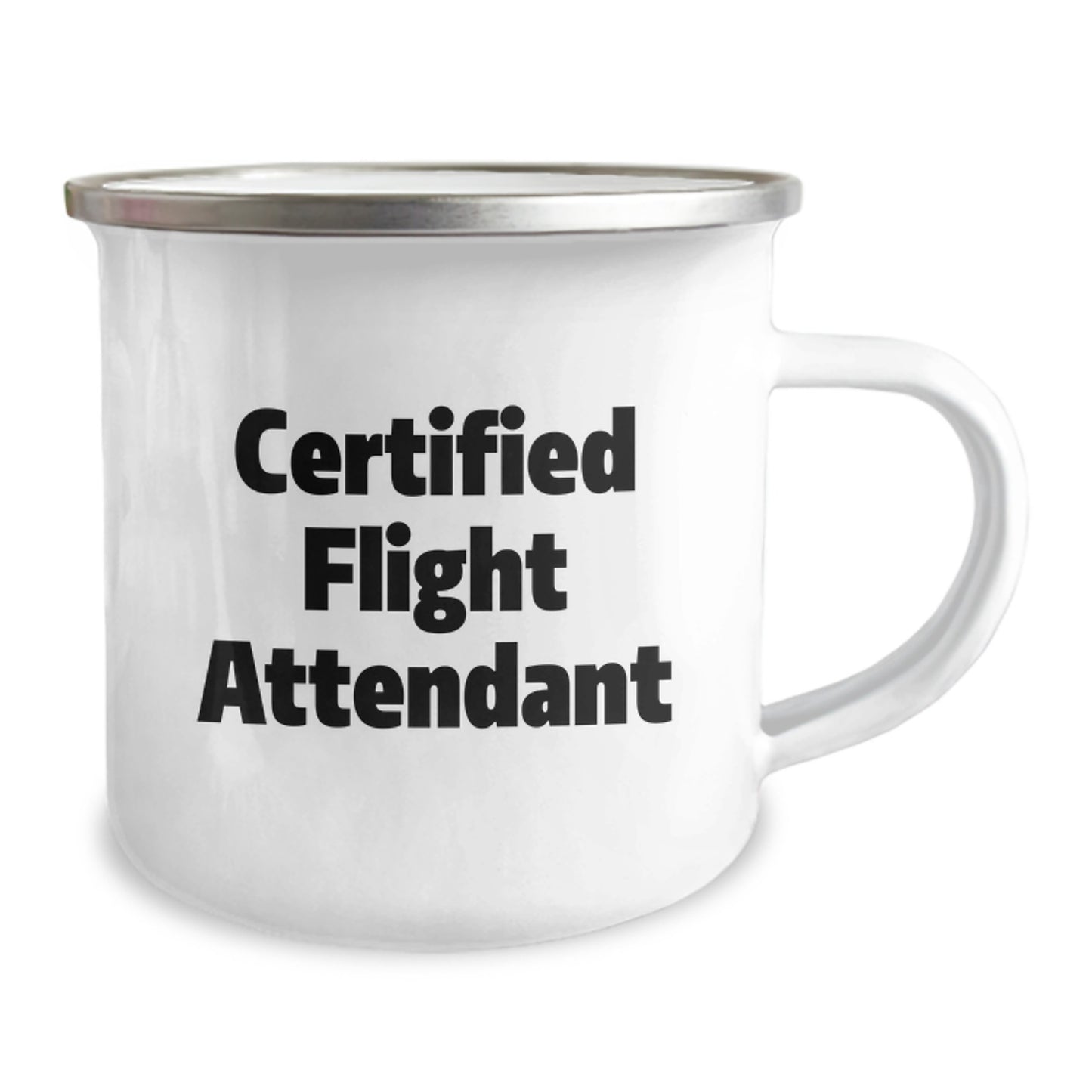 Funny Flight Attendant Mugs Gifts from Friends - Certified Flight Attendant Camping Mug for Men - Unique Christmas Unique Gifts for Flight Attendant - Image 2