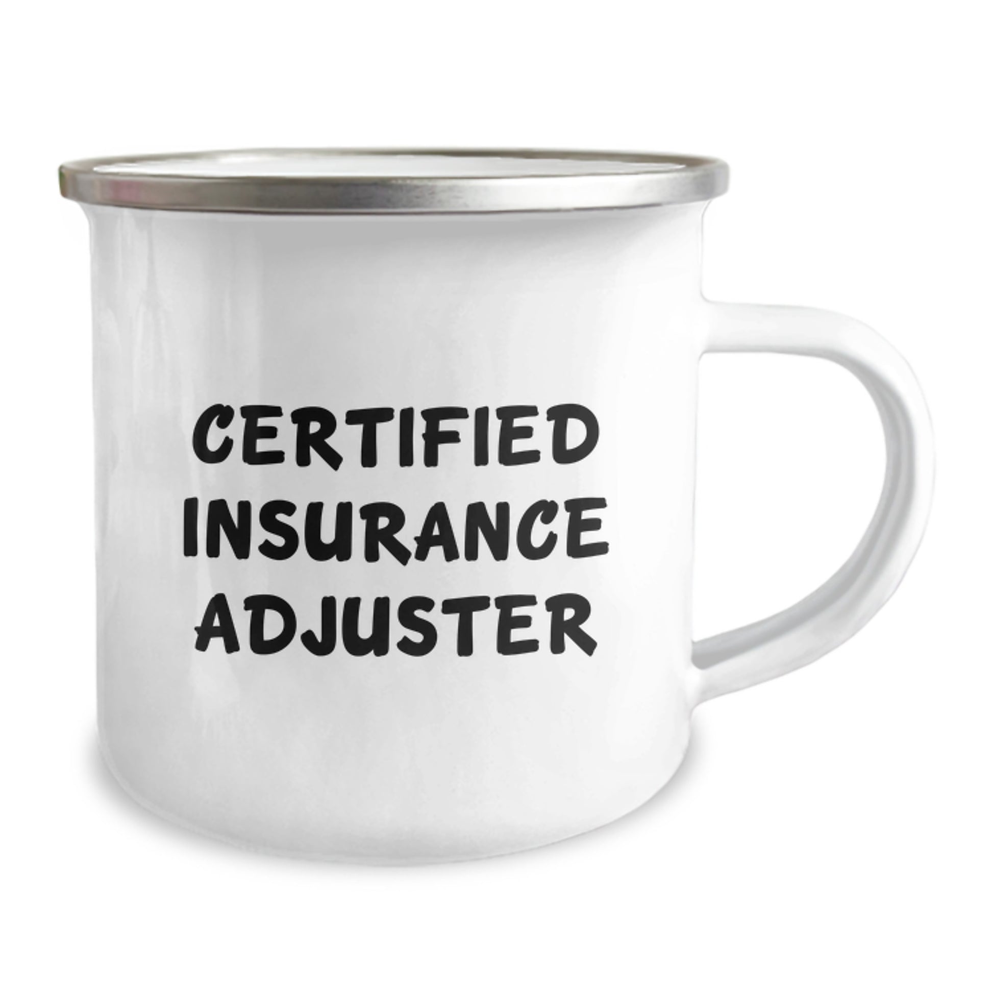 Insurance Adjuster Gifts, Funny Quote, Camping Mug, 12 oz, Stainless Steel with Enamel Finish, Birthday Unique Gifts from Friends to Insurance Adjuster - Image 2