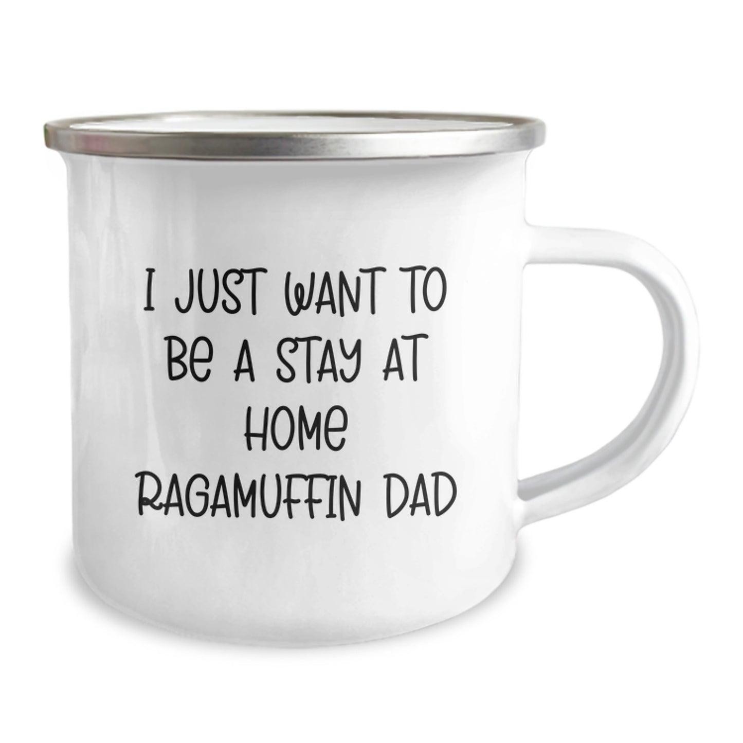 Ragamuffin Cat Lover Gifts from Men to Friends, I Just Want To Be A Stay At Home Ragamuffin Dad Camping Mug for Graduation Unique Gifts - Image 2