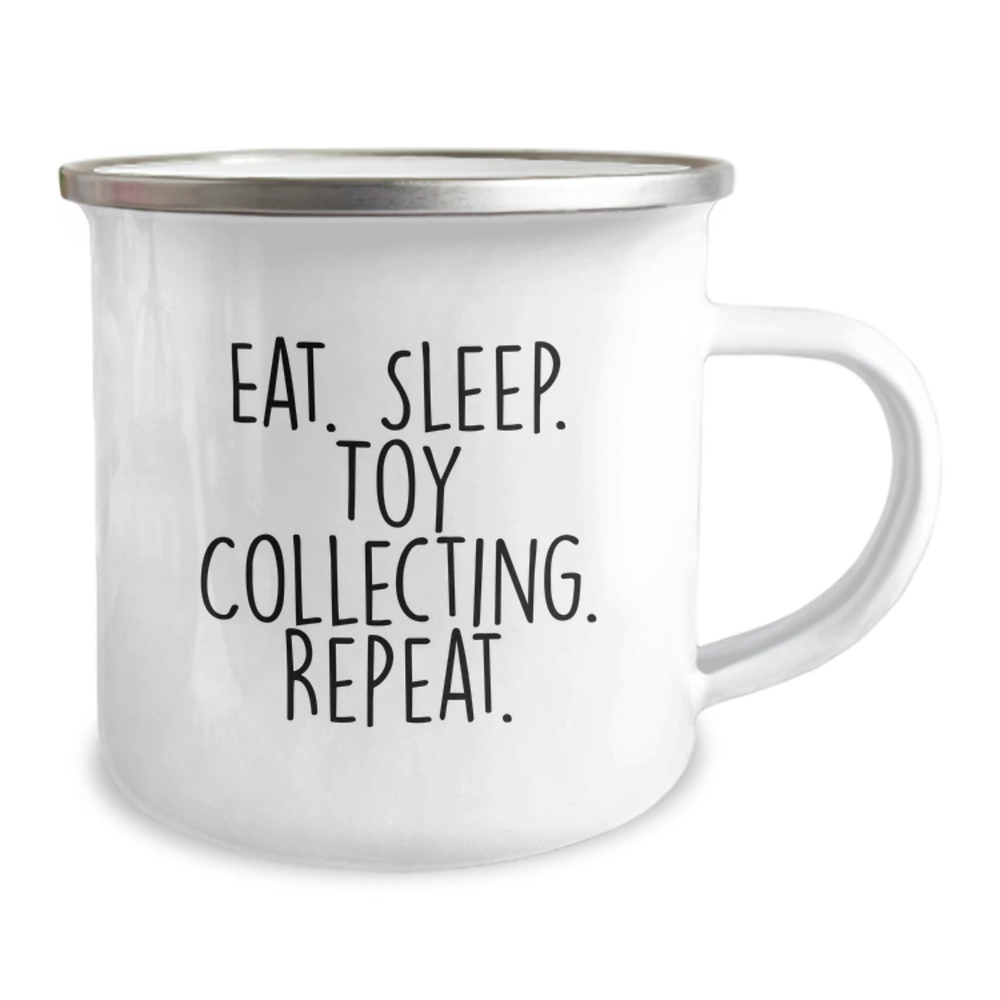 Funny Toy Collecting Gifts from Friends Men or Women - Eat. Sleep. Toy Collecting. Repeat. Camping Mug for Christmas Unique Gifts - Image 2