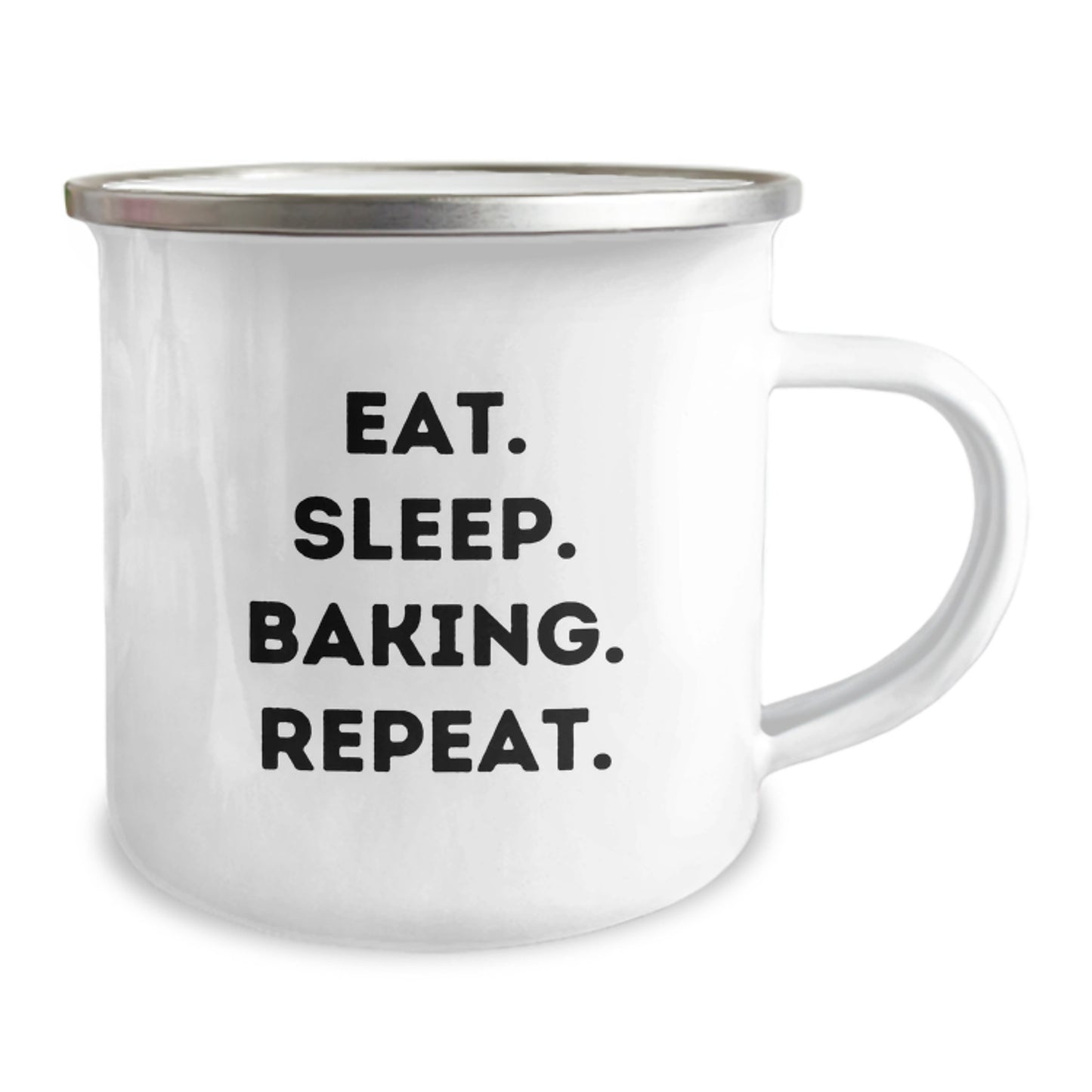 Funny Baking Gifts for Her - Camping Mug, Eat. Sleep. Baking. Repeat. Christmas Unique Gifts from Friends - Image 2