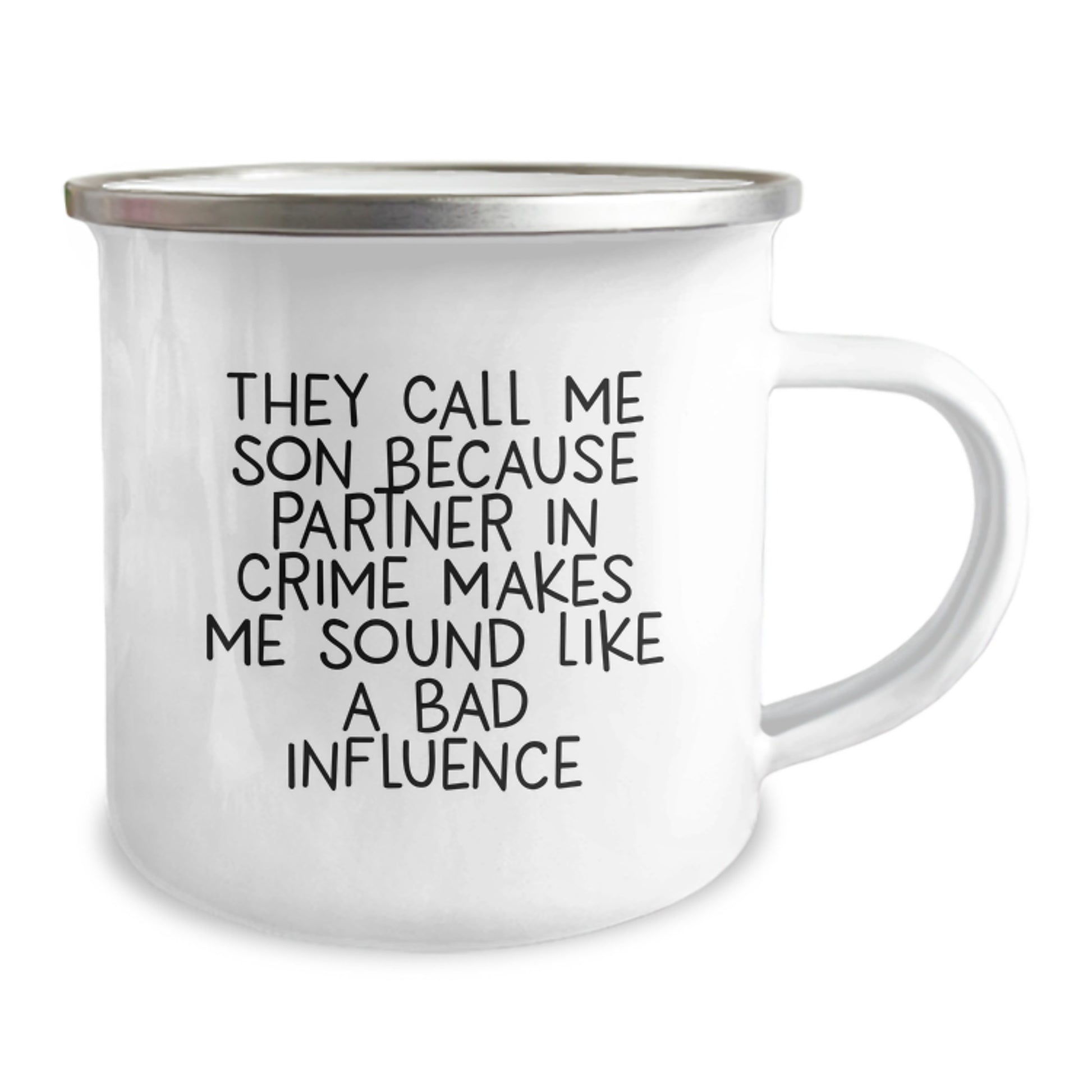 Funny Son Gifts from Men, Unique Valentine's Unique Gifts for Son, Partner in Crime Camping Mug - Image 2