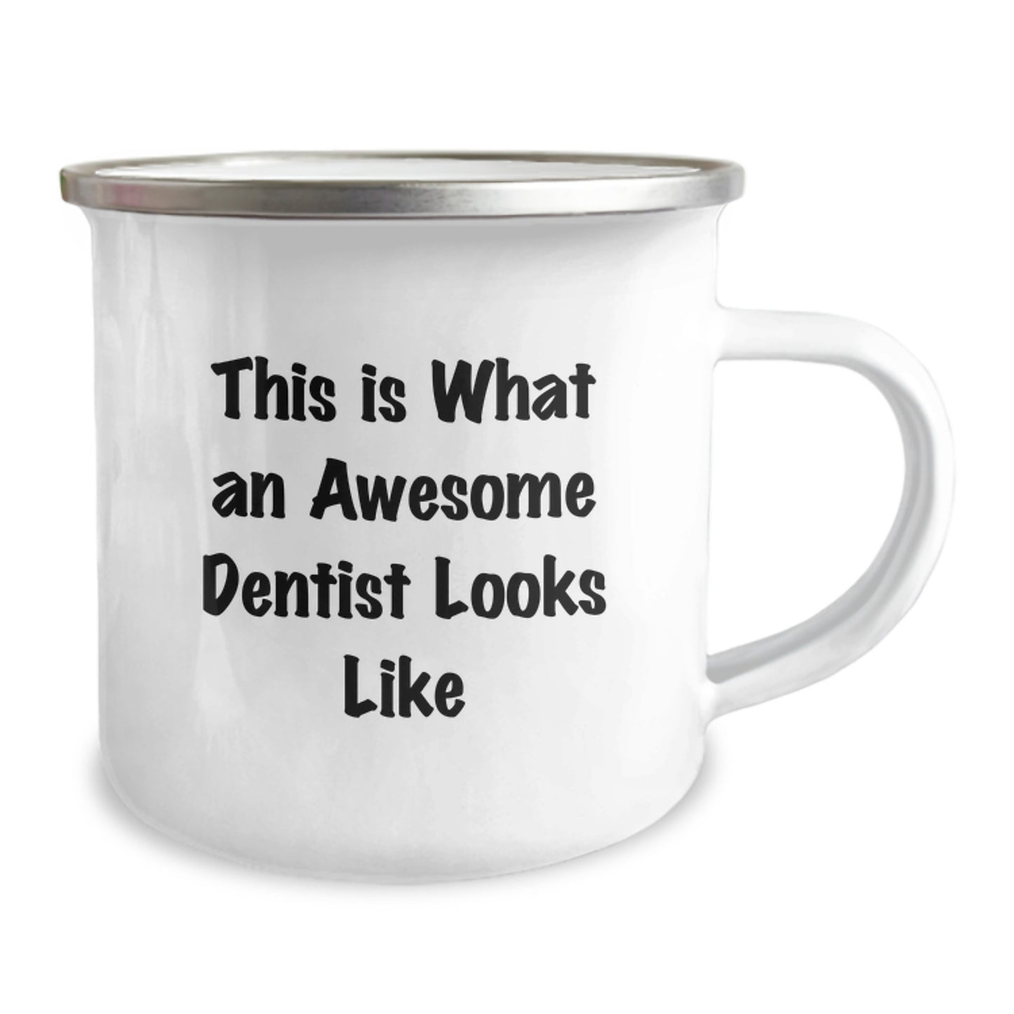 Funny Dentist Mug Gifts from Friends for Birthday Unique Gifts, Inspirational Camping Mug for Dentist, This Is What An Awesome Dentist Looks Like Funny Quote - Image 2
