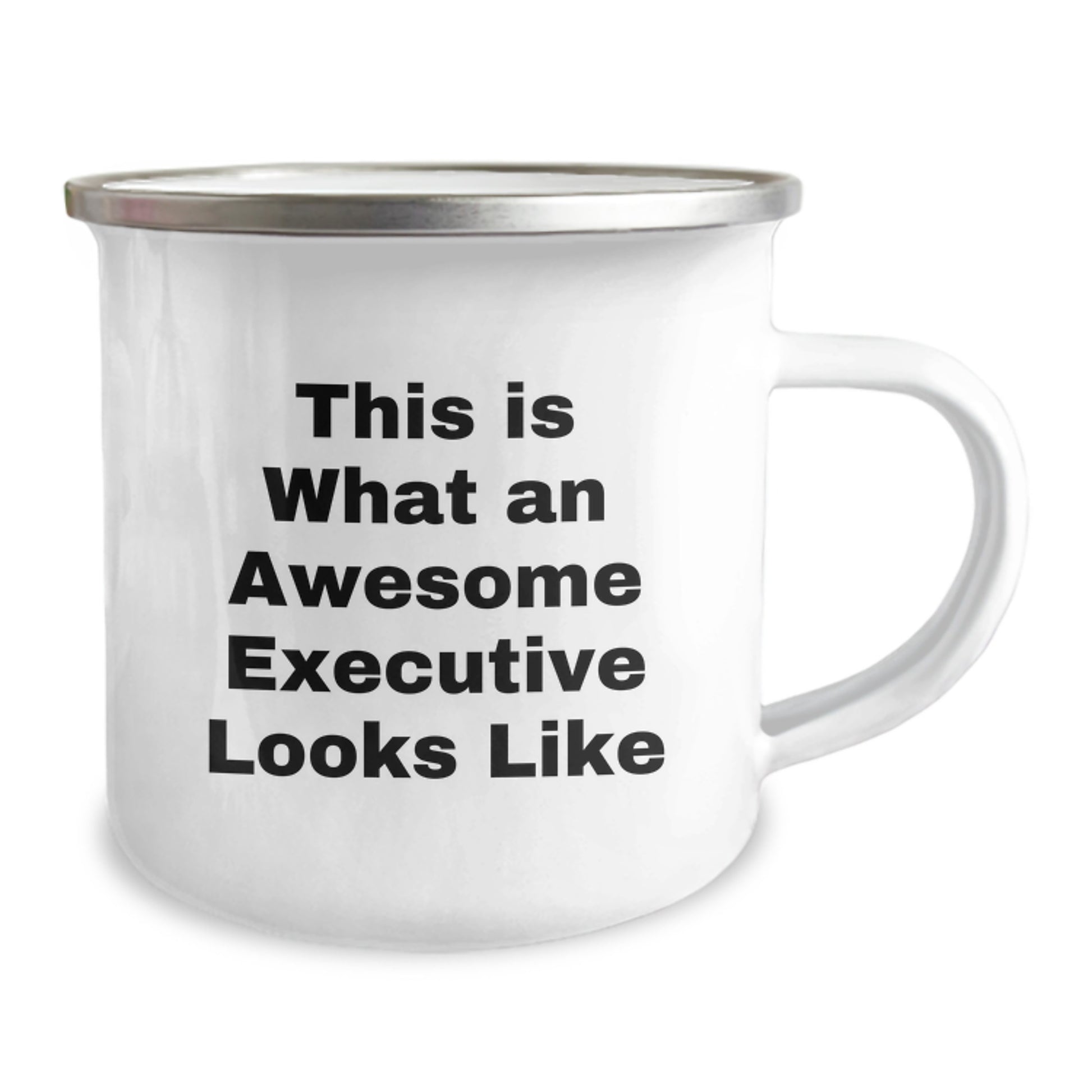 Executive Gifts from Friends, Funny Camping Mugs for Birthday Unique Gifts, This Is What An Awesome Executive Looks Like - 12 oz Stainless Steel - Image 2