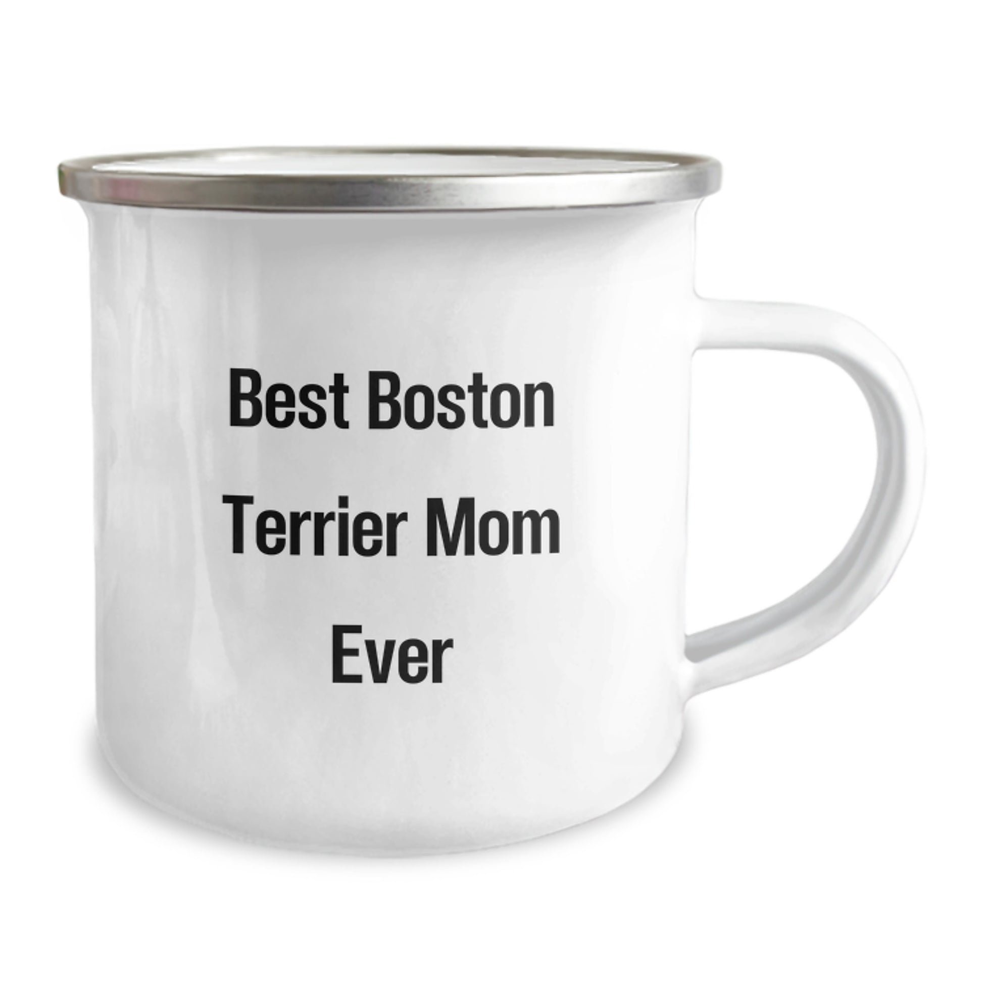 Funny Boston Terrier Dog Gifts from Mom for Boston Terrier Dog Lover's Birthday Unique Gifts - Best Boston Terrier Mom Ever Camping Mug - Image 2