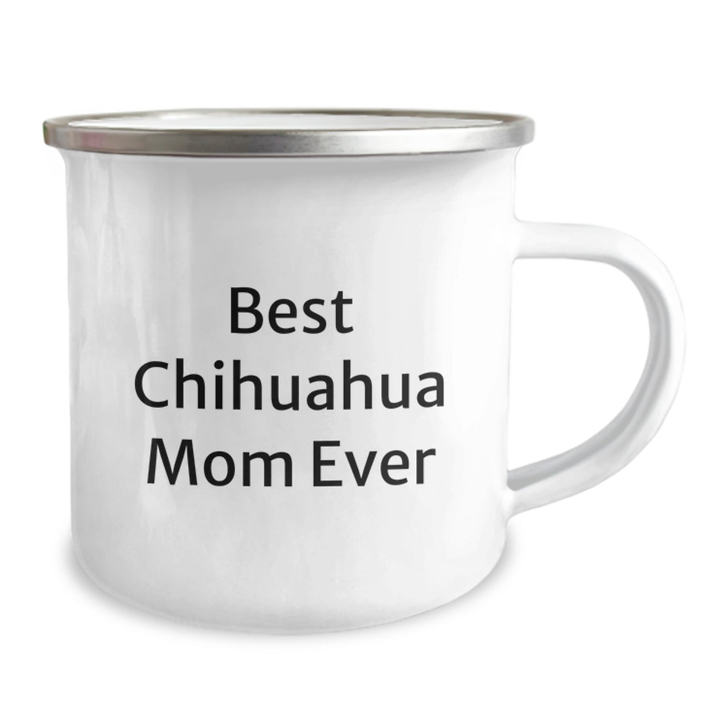 Funny Chihuahua Dog Gifts for Birthday, Best Chihuahua Mom Ever Enamel Camping Mug from Men to Chihuahua Dog Parents - Image 2