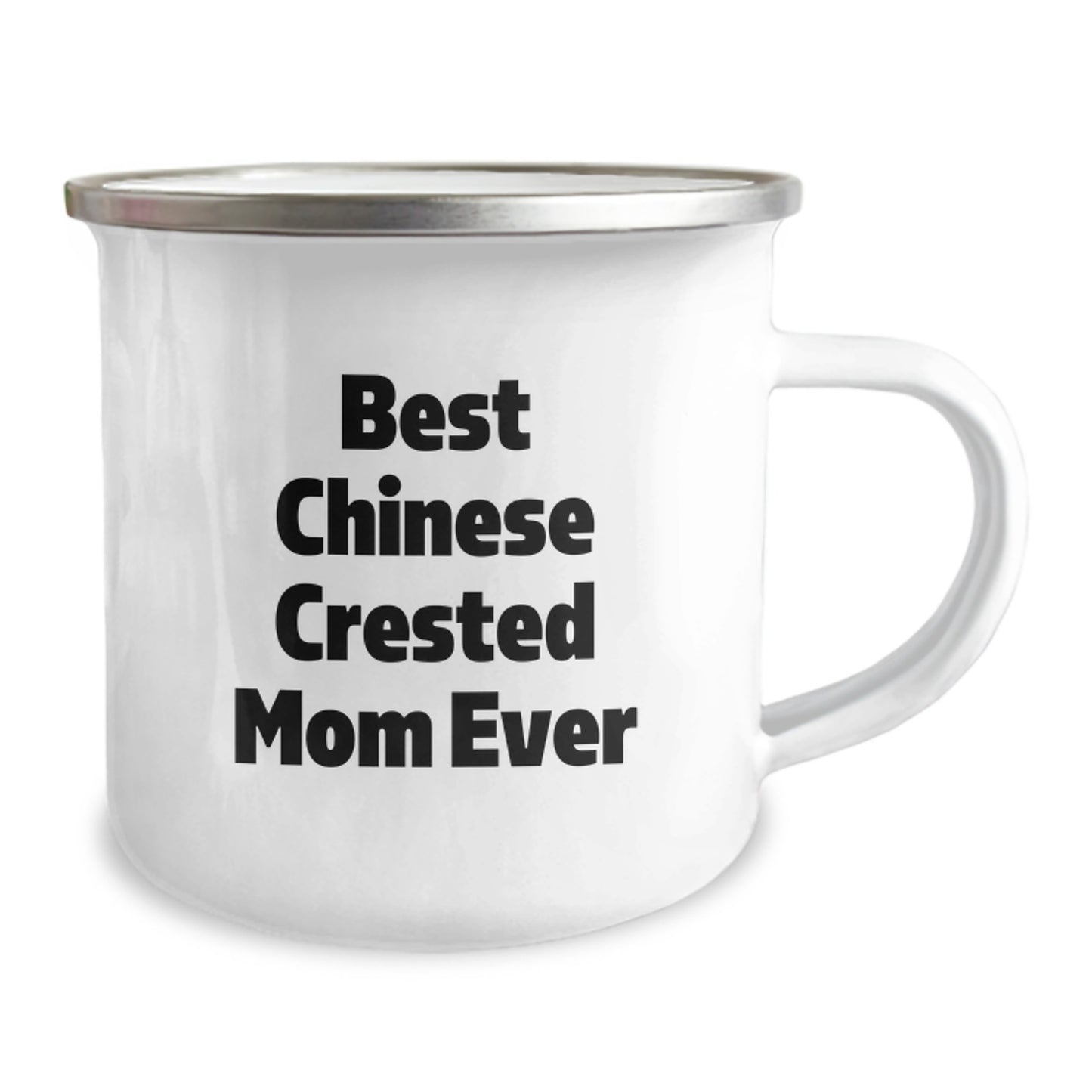 Funny Chinese Crested Dog Lover Gifts from Mom - Best Mom Ever Camping Mug for Birthday Unique Gifts - Image 2