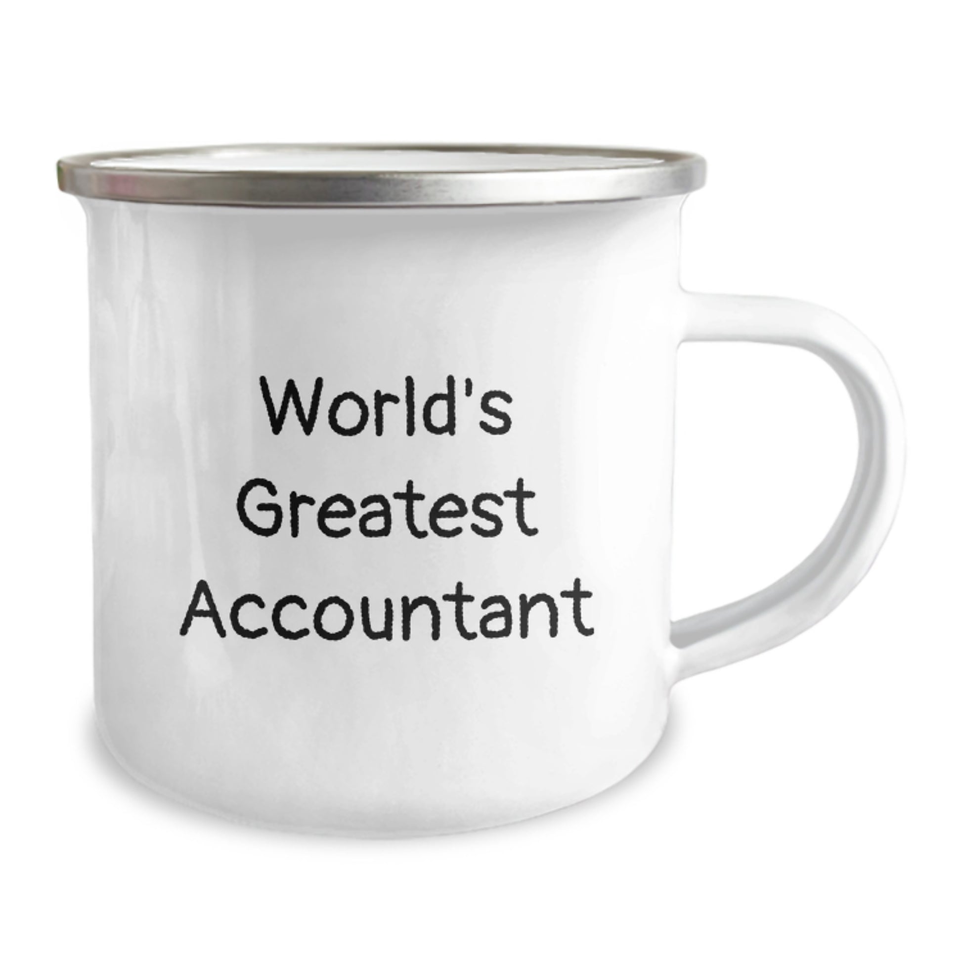 Funny Accountant Gifts from Friends - 'World's Greatest Accountant' Birthday Unique Gifts for Men, Women, Coworkers, Family - 12 oz Stainless Steel Camping Mug - Image 2