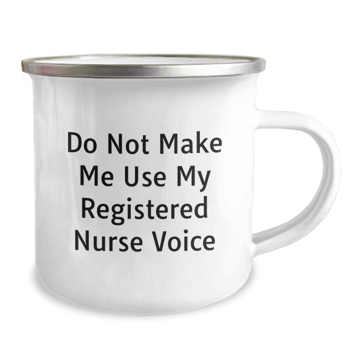 Funny Registered Nurse Gifts from Men, Unique Graduation Unique Gifts for Registered Nurse, Camping Mug, Do Not Make Me Use My Registered Nurse Voice - Image 2