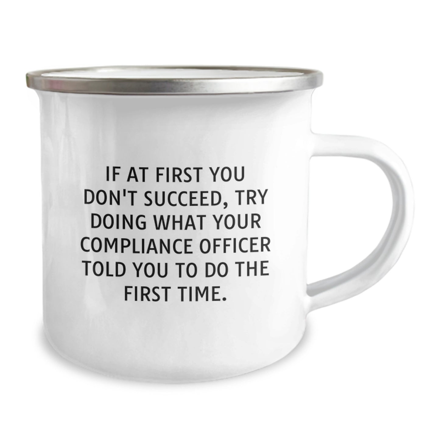 Funny Compliance Officer Gifts from Friends for Graduation Unique Camping Mug - Image 2