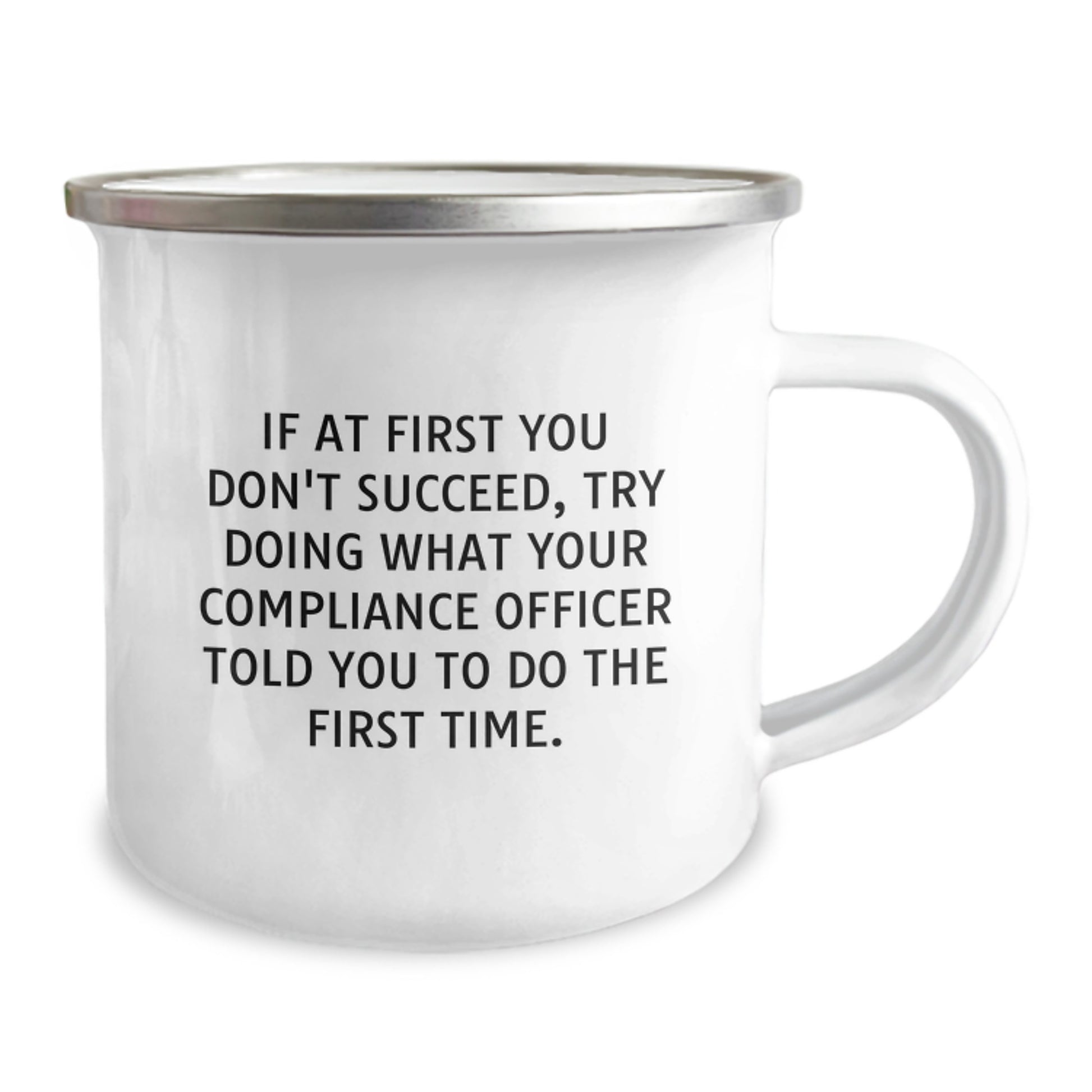 Funny Compliance Officer Gifts from Friends for Graduation Unique Camping Mug - Image 2