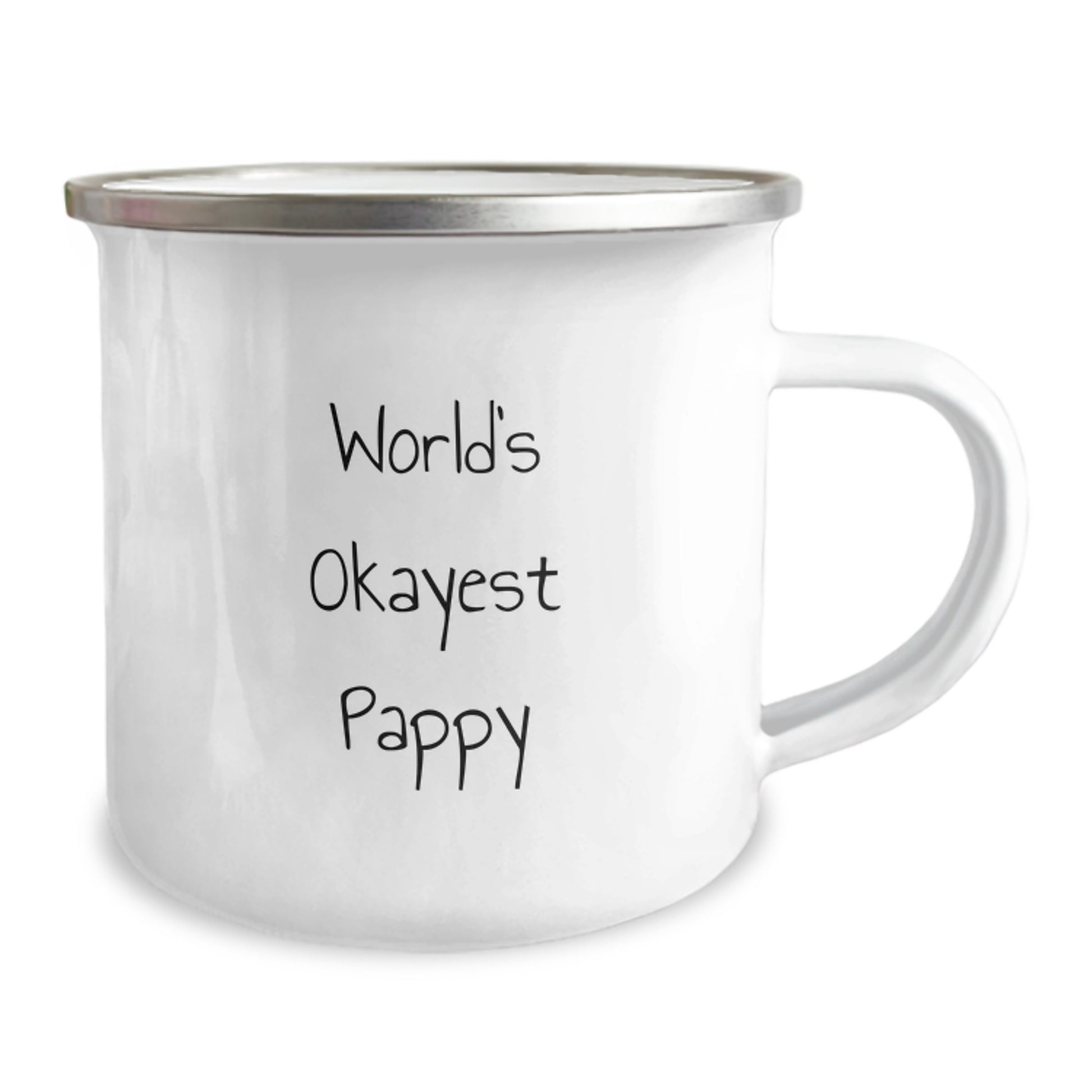 Pappy Camping Mug Birthday Gift for Him – World's Okayest Pappy Keepsake - Image 2
