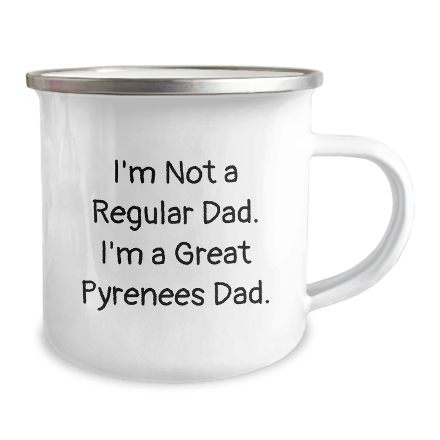 Funny Great Pyrenees Dog Gifts for Dad Camping Mug - Great Pyrenees Dad - Funny Dad Gifts from Men to Great Pyrenees Dog Owners - Image 2