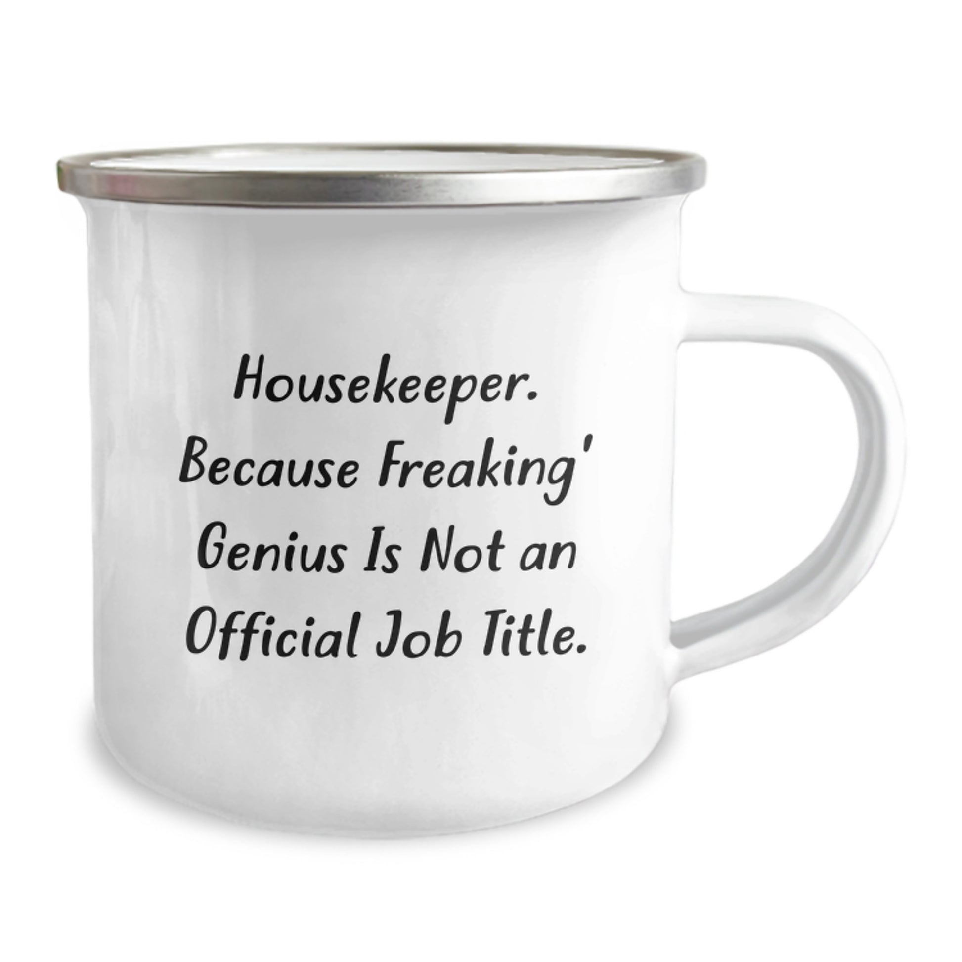 Funny Housekeeper Gifts from Friends, Unique Camping Mug for Housekeeper Graduation - Image 2