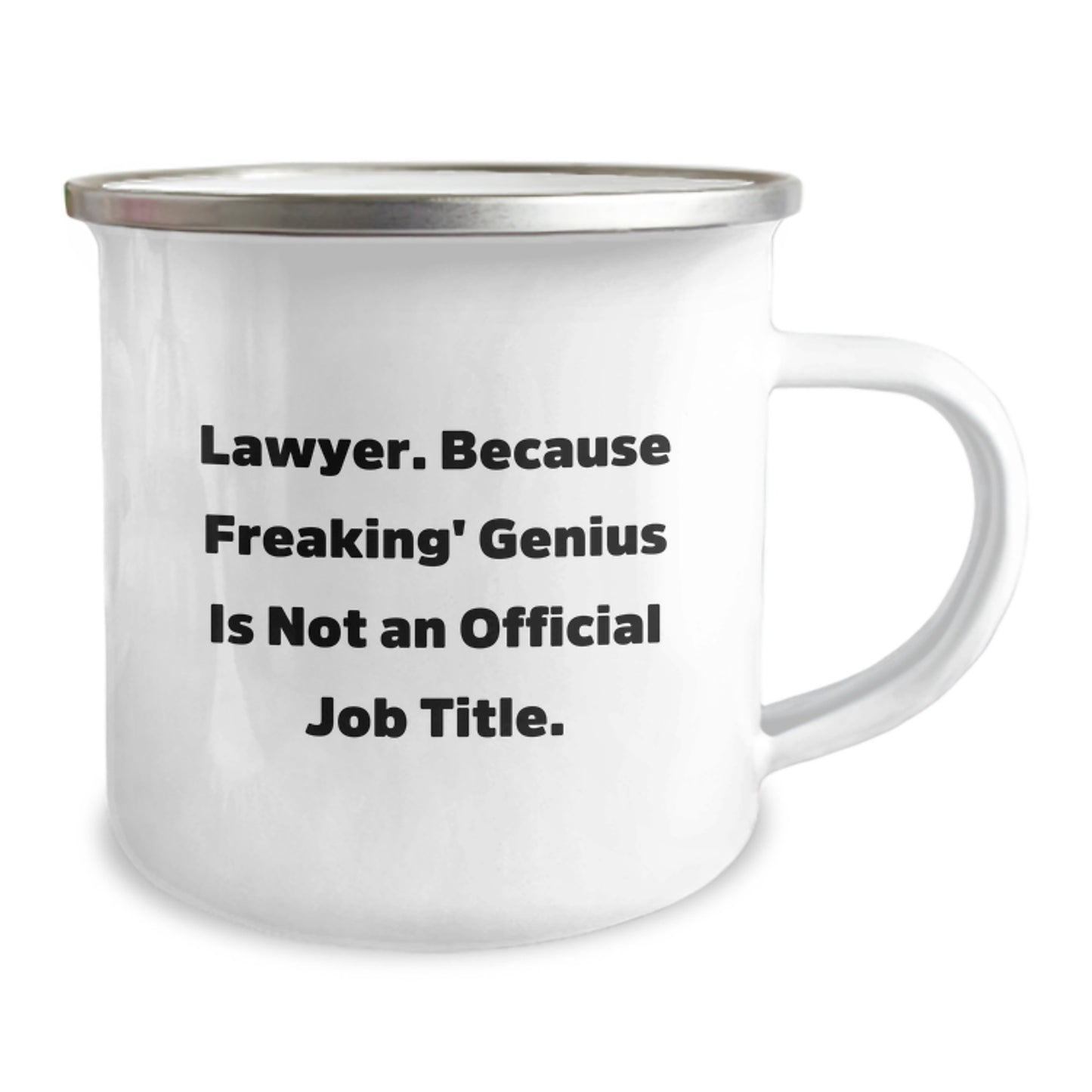 Gifts from Men for Lawyer Friends and Family, Funny Lawyer Gifts for Camping, 'Lawyer. Because Freaking genius Is Not An Official Job Title.' Ceramic Coffee Mug for Mother's Day Unique Gifts - Image 2