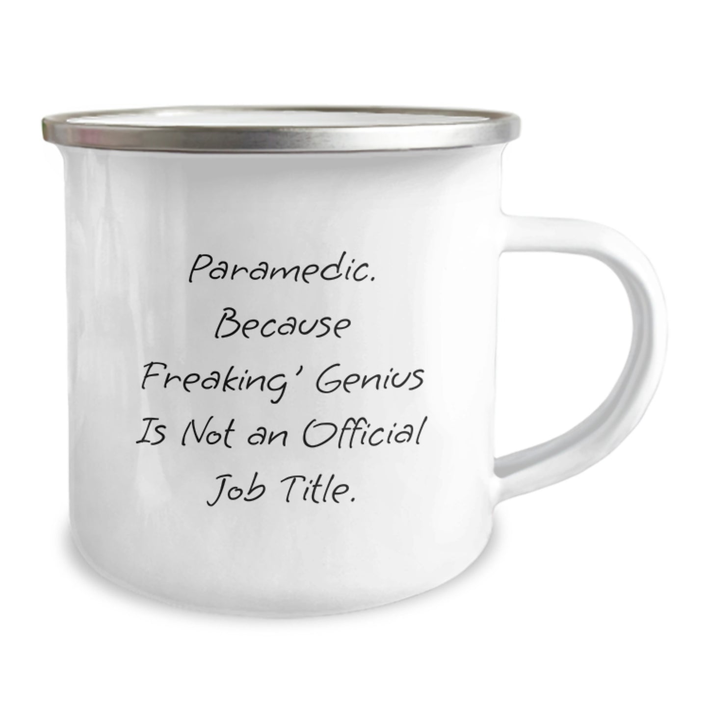 Rescue Worker Gifts from Men, Funny Camping Mug for Rescue Worker, 'Rescue Worker. Because Freaking' genius Is Not An Official Job Title.' Graduation Unique Gifts - Image 2