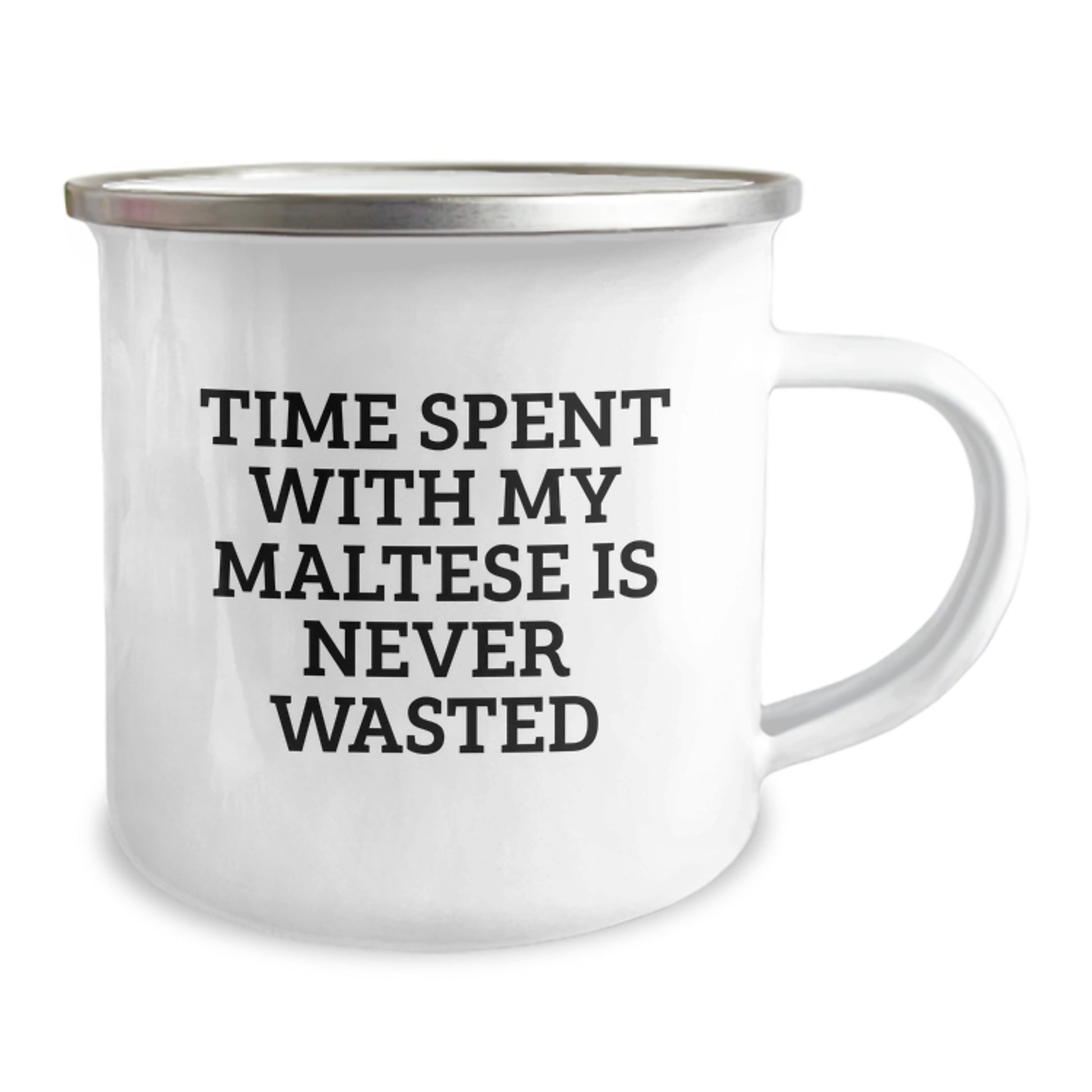 Unique Maltese Dog Camping Mug Gift for Women Friends from Family on Birthday - Image 2