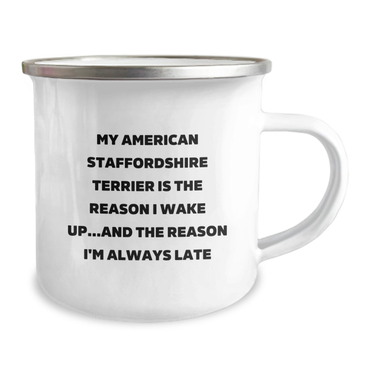 Funny Gifts from Friends for American Staffordshire Terrier Dog Owners, Birthday Unique Mugs, Camping Mugs with Inspirational Quote - Image 2