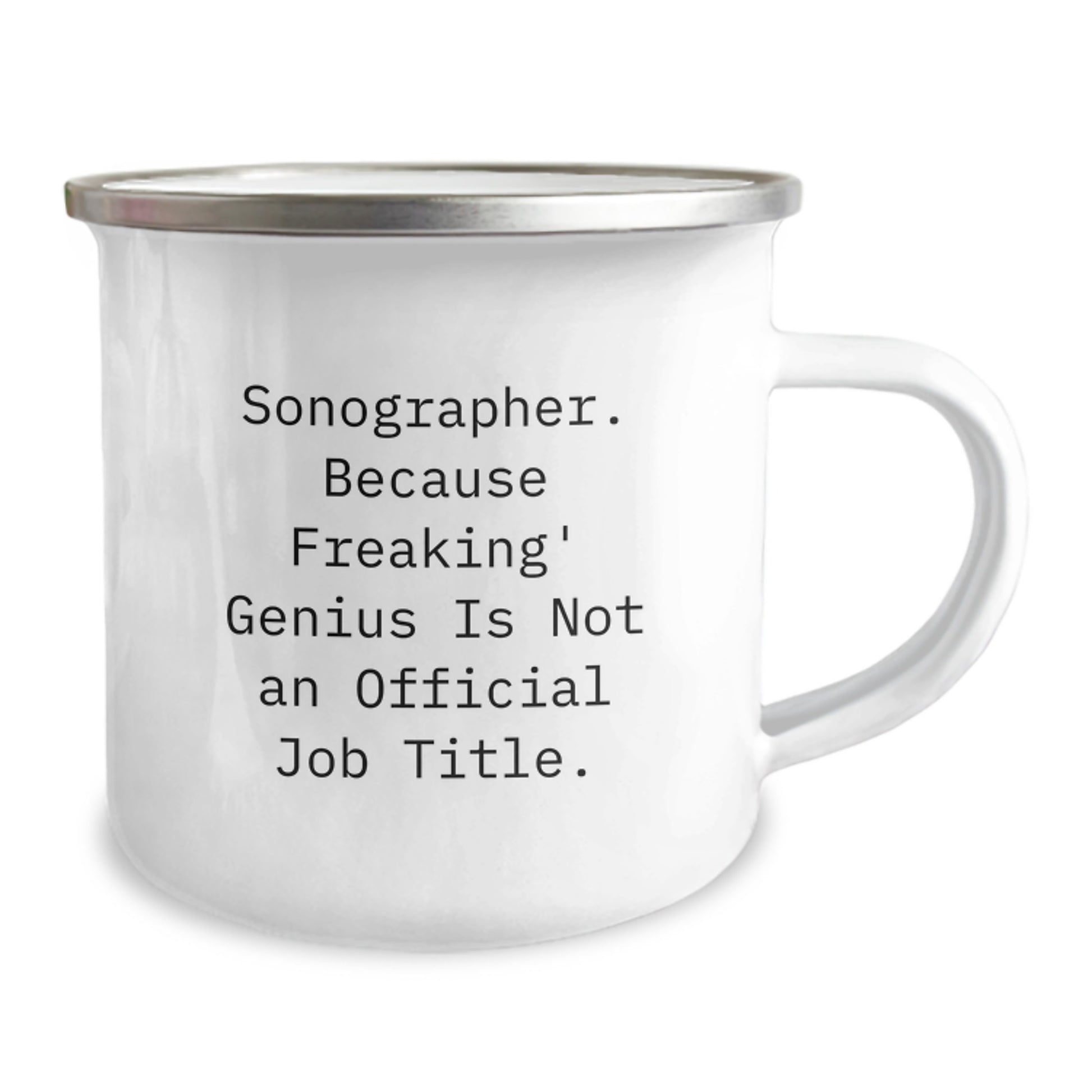 Funny Gifts for Sonographer Friends, Unique Christmas Unique Gifts from Men to Women Campings, 12 oz Camping Mug with Sonographer Quote - Image 2