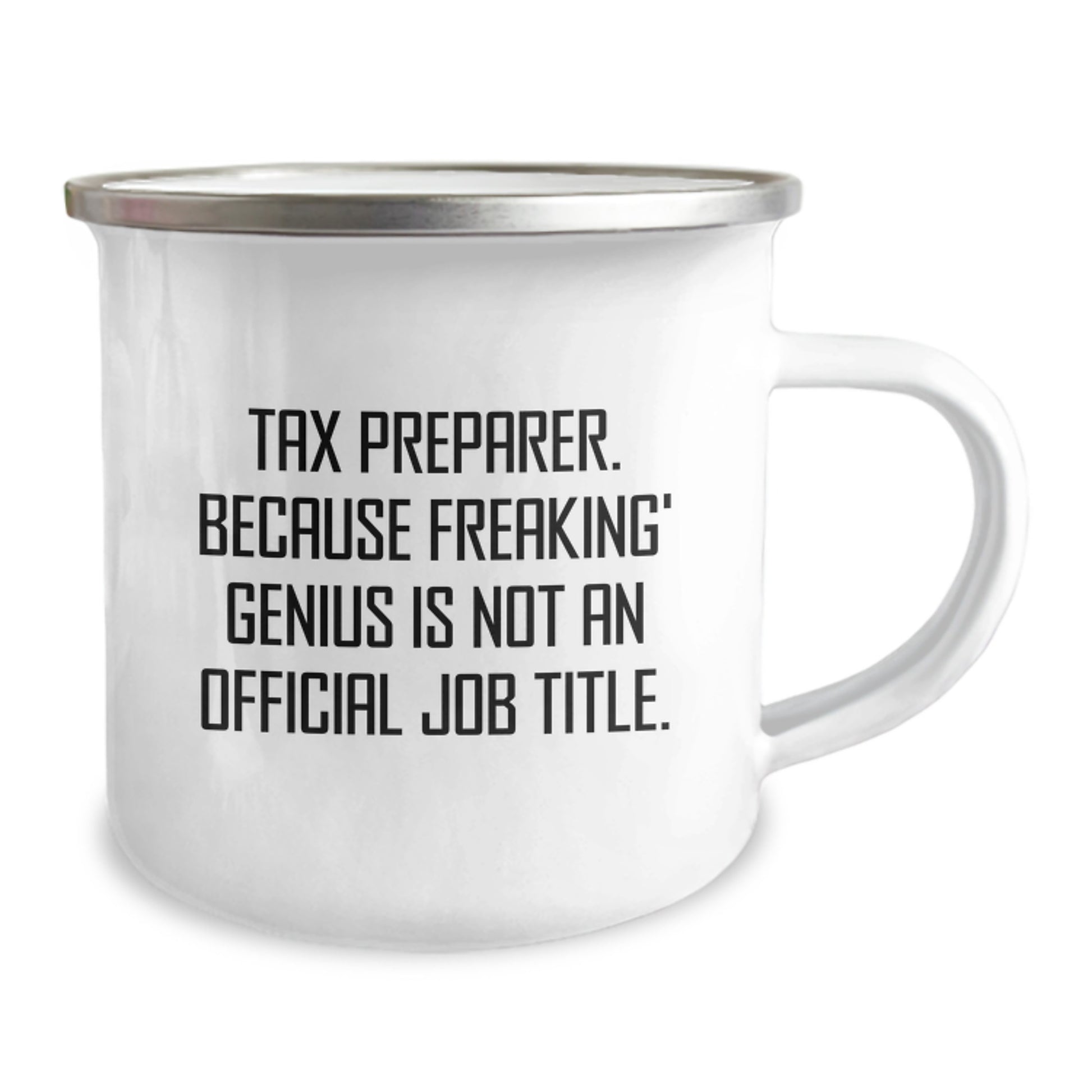 Funny Gifts from Friends and Family for Tax Preparer - 'Tax Preparer. Because Freaking' genius Is Not An Official Job Title.' Christmas Unique Gifts - Image 2
