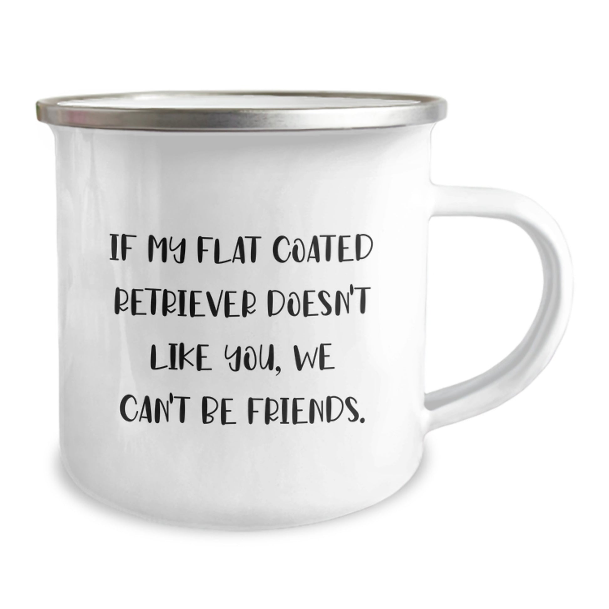 Funny Flat Coated Retriever Dog Camping Mug Gifts for Friends from Men - Image 2