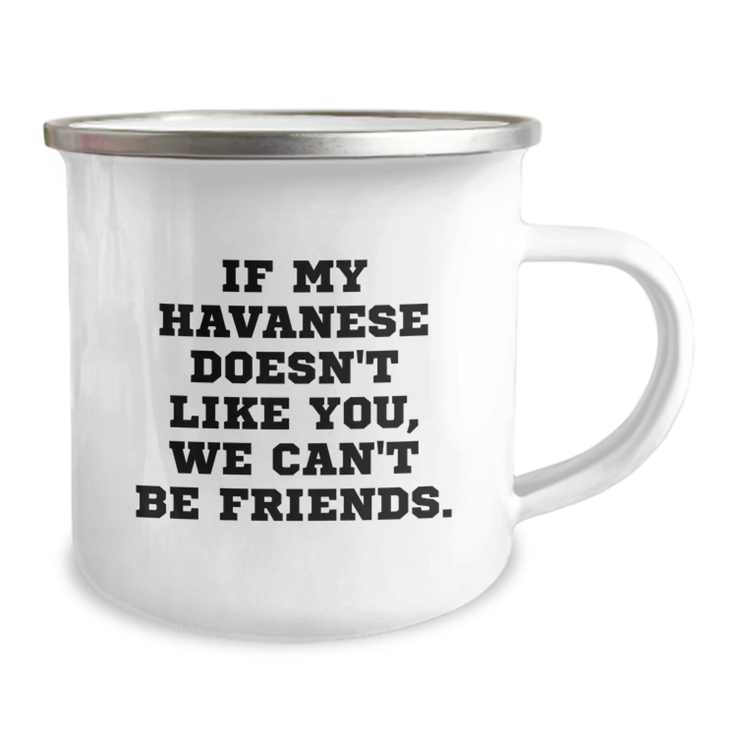 Funny Havanese Dog Lover Gifts from Family Friends for Birthday Unique Camping Mug 12 oz Stainless Steel - Image 2