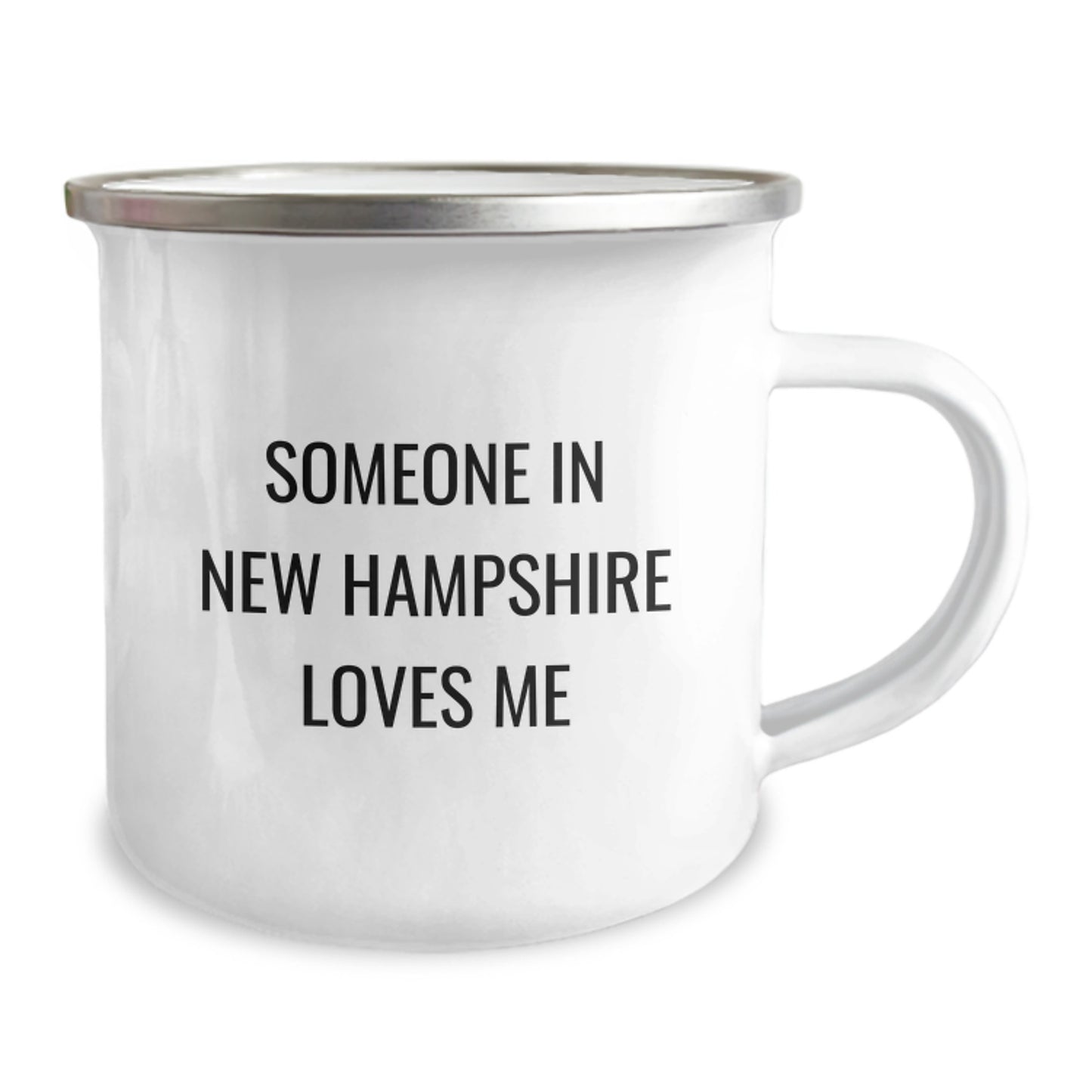 New Hampshire Camping Mug Someone In New Hampshire Loves Me Funny Birthday Unique Gift from Family Friends to Men Women - Image 2