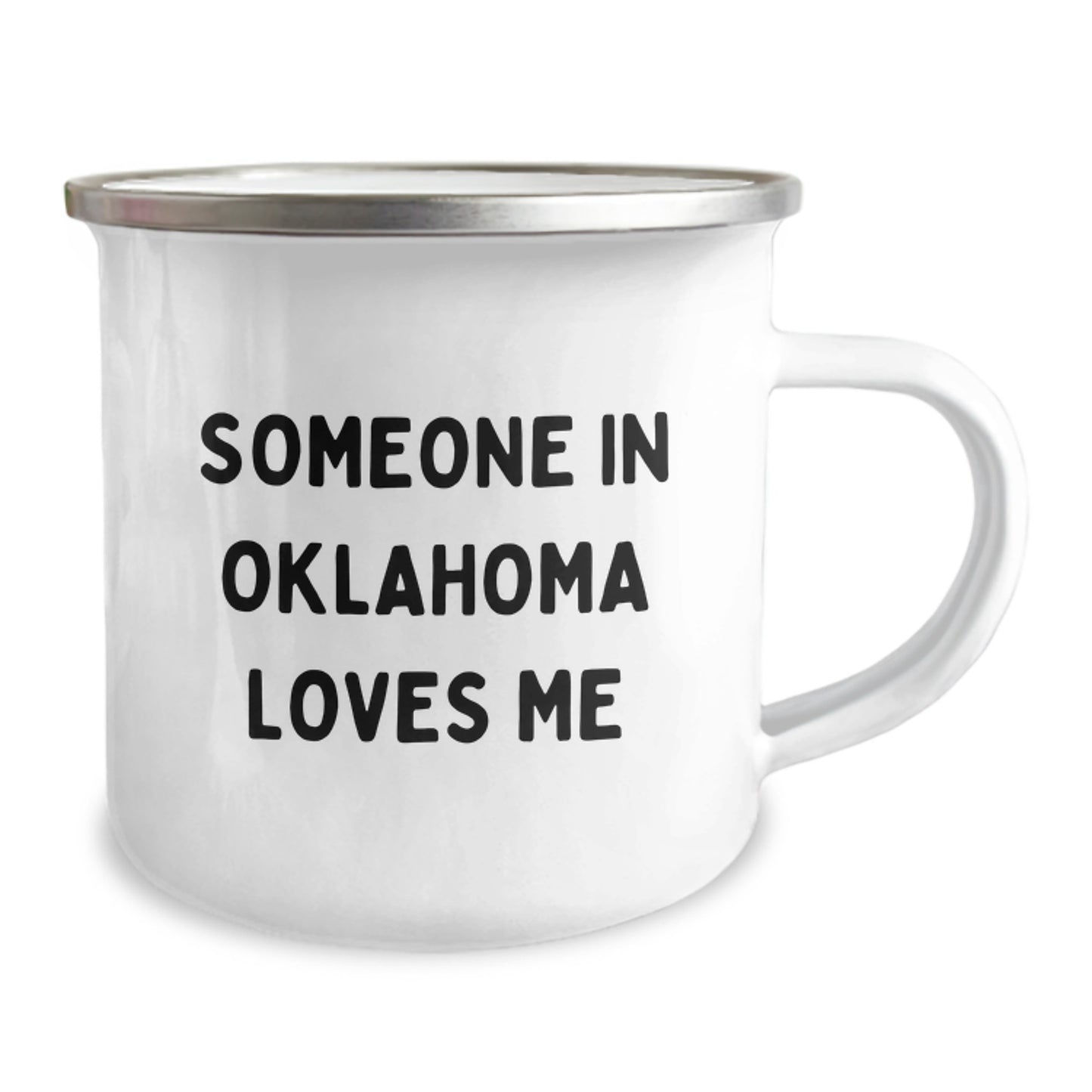 Oklahoma Camping Mug Funny Quote Gifts for Men from Friends and Family - Someone In Oklahoma Loves Me Birthday Unique Mugs - Image 2